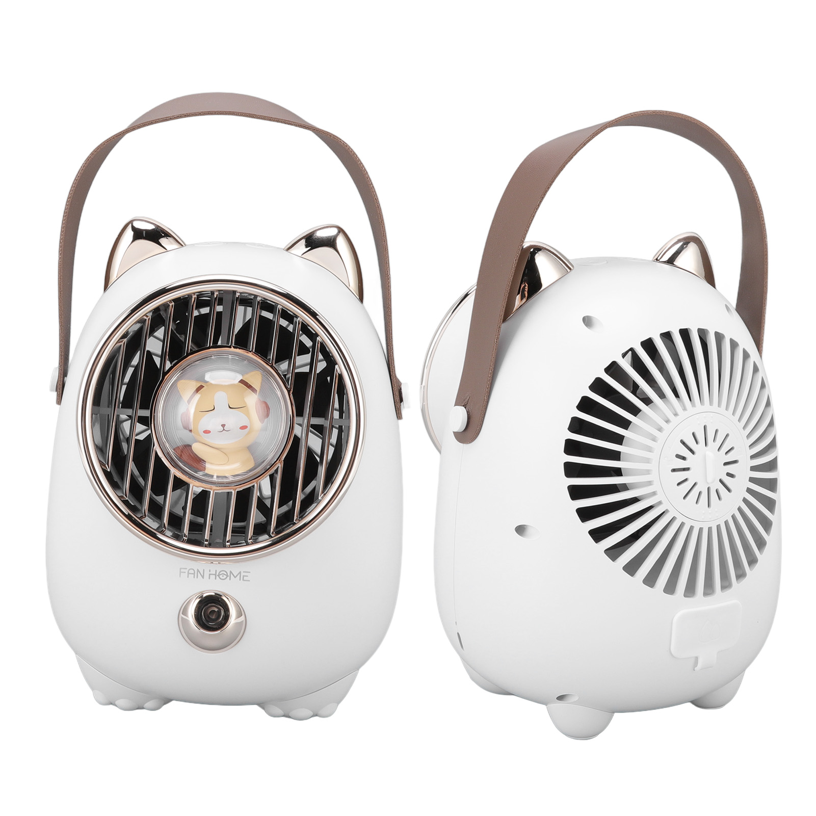 Mini-kaltnebelventilator 350 Ml, Led-ventilator Mit Umgebungslicht, Tragbar, Usb-aufladbar Mit Eingebautem Akku, Multifunktional.
