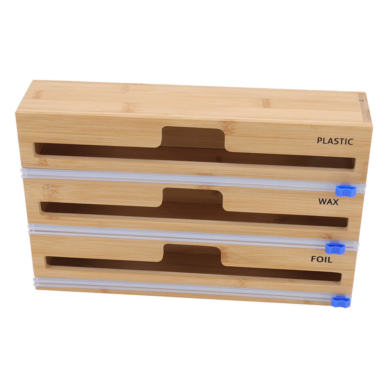 Spenderset Mit Folienschneider Für Aluminiumfolie Und Frischhaltefolie, Zur Aufbewahrung An Der Wand Oder In Der Küchenschublade, Mit Schiebeknopf (farbe Zufällig)