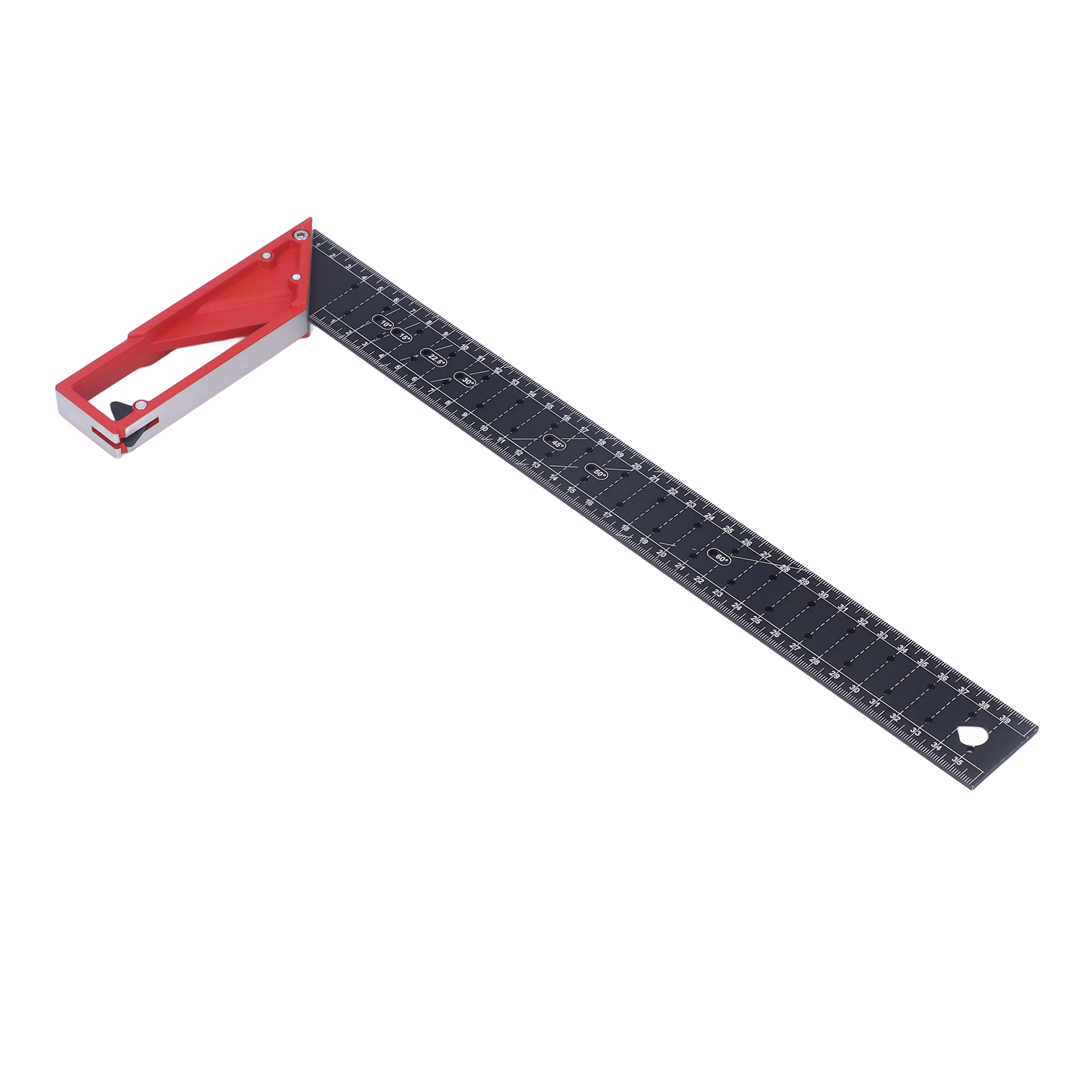 45° 30° 90° Zimmermannswinkel – 3 Mm Verstärkter Aluminium-mehrwinkel-markierungslineal, Hohe Präzision, 40 Cm Lang, Universell