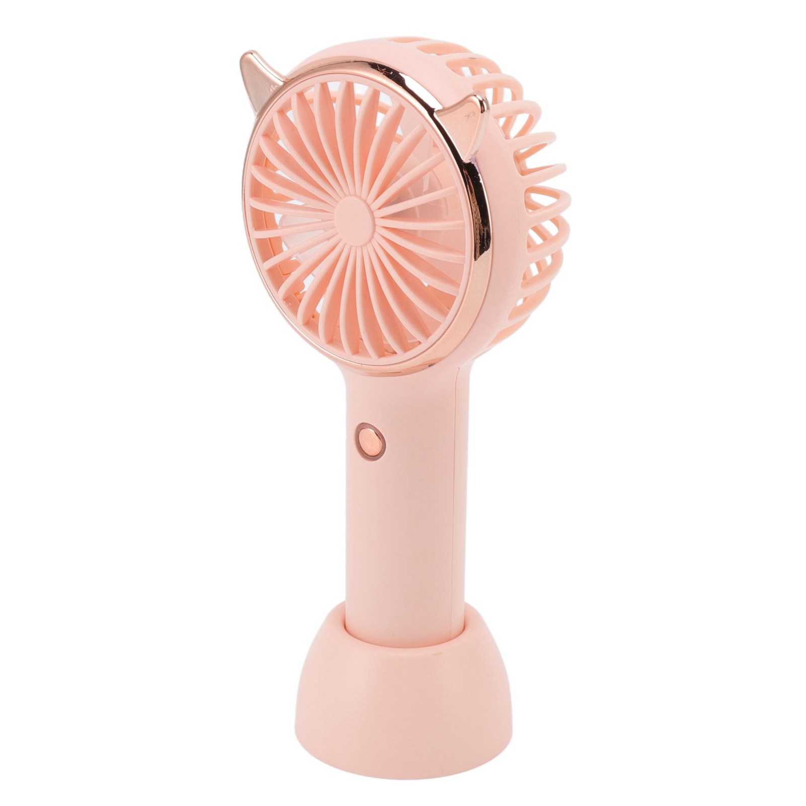 Mini-ventilator Mit Katzenohren, Tragbar, Usb-aufladbar, 3 Geschwindigkeitsstufen, Leistungsstark, Pink, Für Büro Oder Zuhause