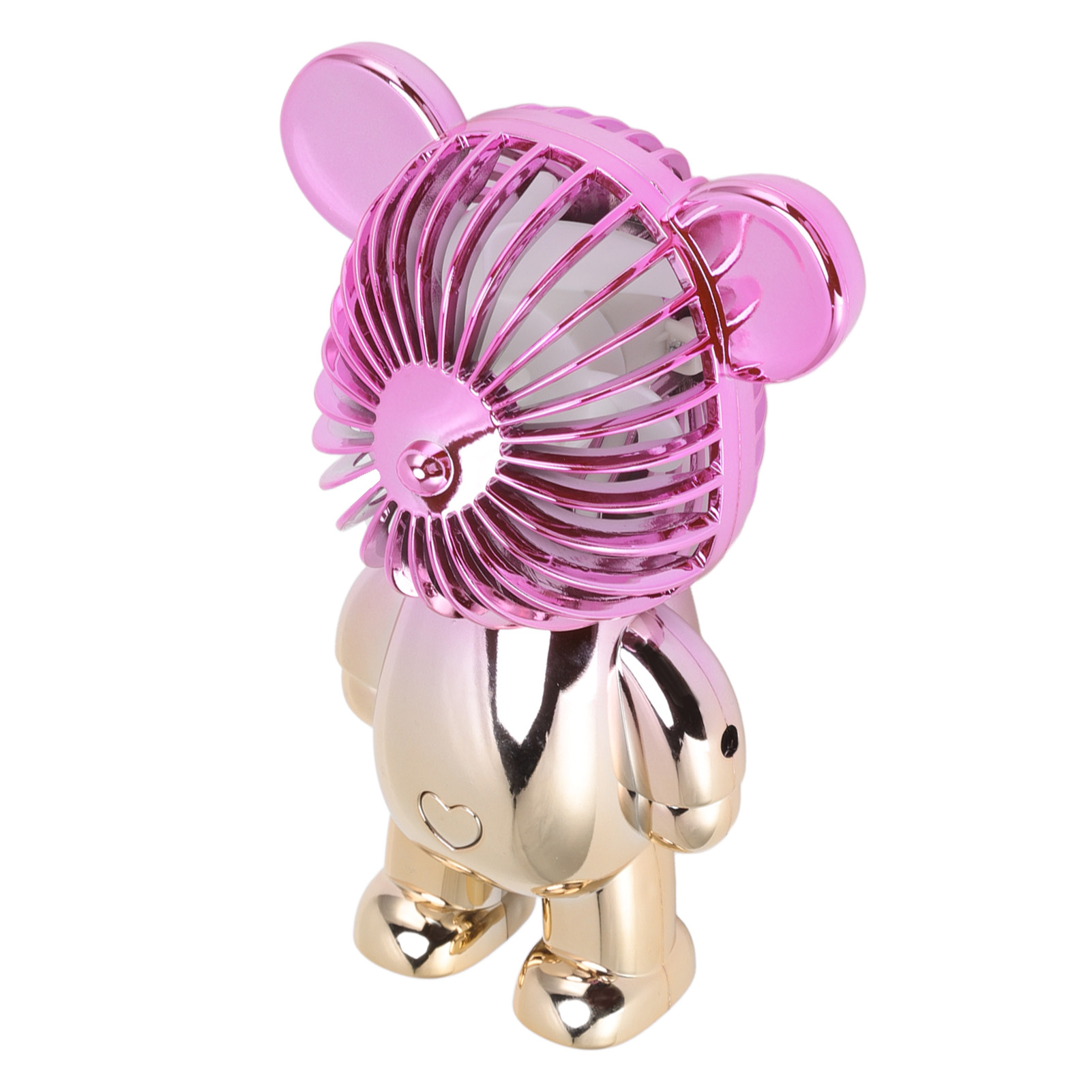 Niedlicher Bearbricklys Mini-ventilator, Tragbar, Usb-aufladbar Mit Eingebautem Akku, Modell A-4