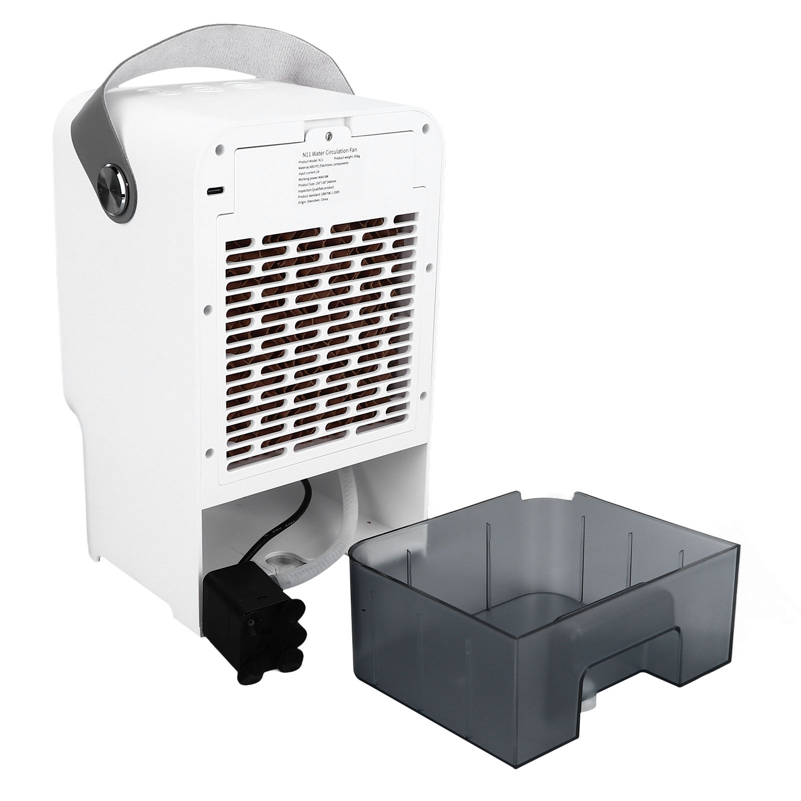 Digitaler Ventilator Mit 500-ml-sprühsystem, Stimmungsvollem Nachtlicht Und Usb-anschluss