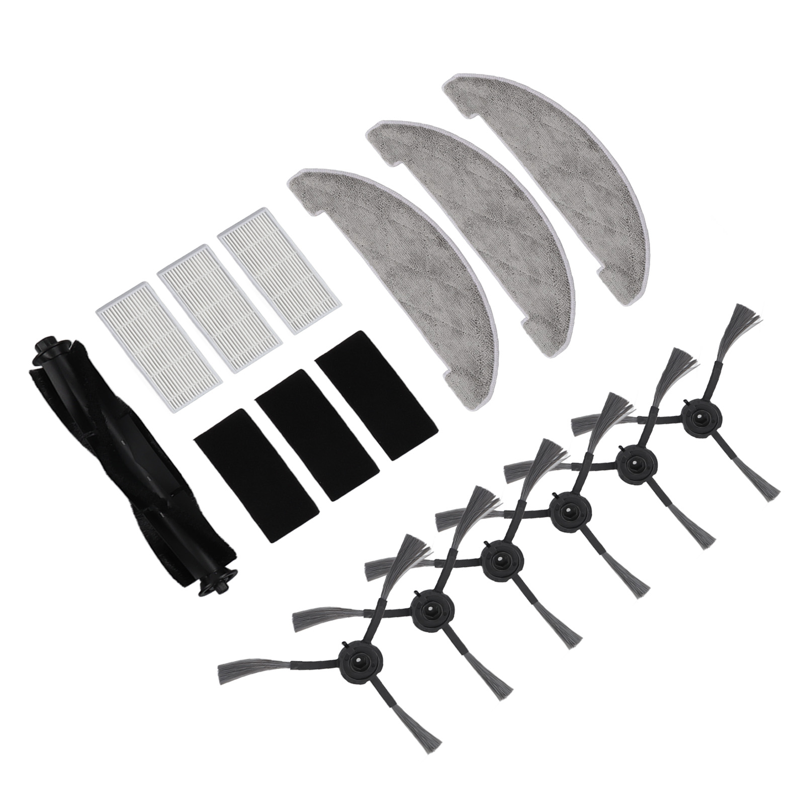 Geeignet Für Teile Des Uoni V980 Pro/max Saugroboters (1 Hauptbürste + 3 Paar Seitenbürsten + 3 Pro/max Tücher + 3 Pro/max Hepa-filter) (v980pro L Seitenbürste, V980max Gegenüberliegende Bürsten)