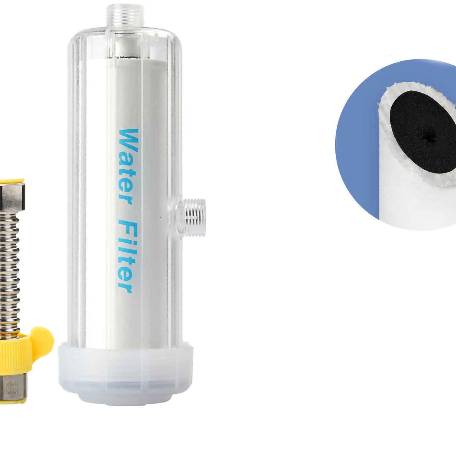 Duschfilter, Wasserreiniger Für Badezimmer, Kompatibel Mit Duschköpfen Und Wasserhähnen, Baumwoll-kohlenstoff-verbundkartusche, Für Haushalt Und Warmwasserbereiter