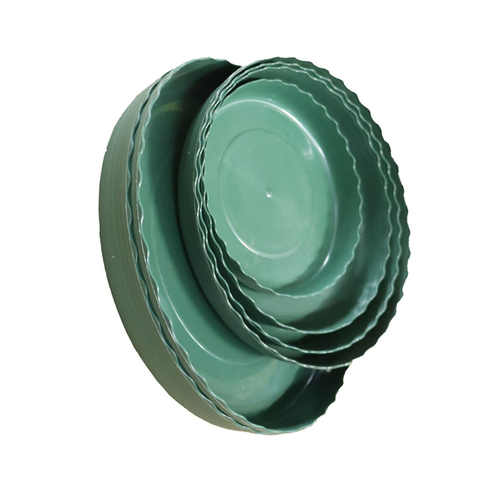 Set Aus 2 Hohen 2-gallonen-gartentöpfen, Olivgrün, Mit Untersetzer, Wurzelfest, Für Balkon, Pflanzen, Gemüse, Efeu, Rosen, Kunststoff, Durchmesser 23 X Höhe 22 X Boden 19 Cm