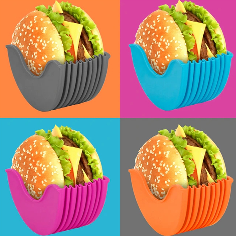 Festes, Sturzsicheres, Abwaschbares, Einziehbares Hamburger-set Aus Grauem Kunststoff (2. Generation)