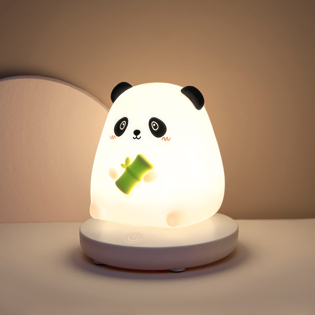 Tragbares Led-nachtlicht Aus Silikon Mit 3 Modi Für Kinder, Eulen-nachtlicht, Bären-nachtlicht (verbesserte Version), 10 X 10 X 12,8 Cm – Set Beinhaltet: 1 Lampe + Kabel + Anleitung