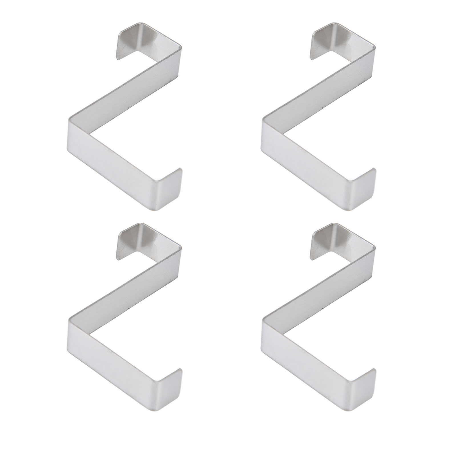 Set Mit 10 Edelstahl-küchenhaken, Selbstklebend, Flacher Kopf (10 Stück).