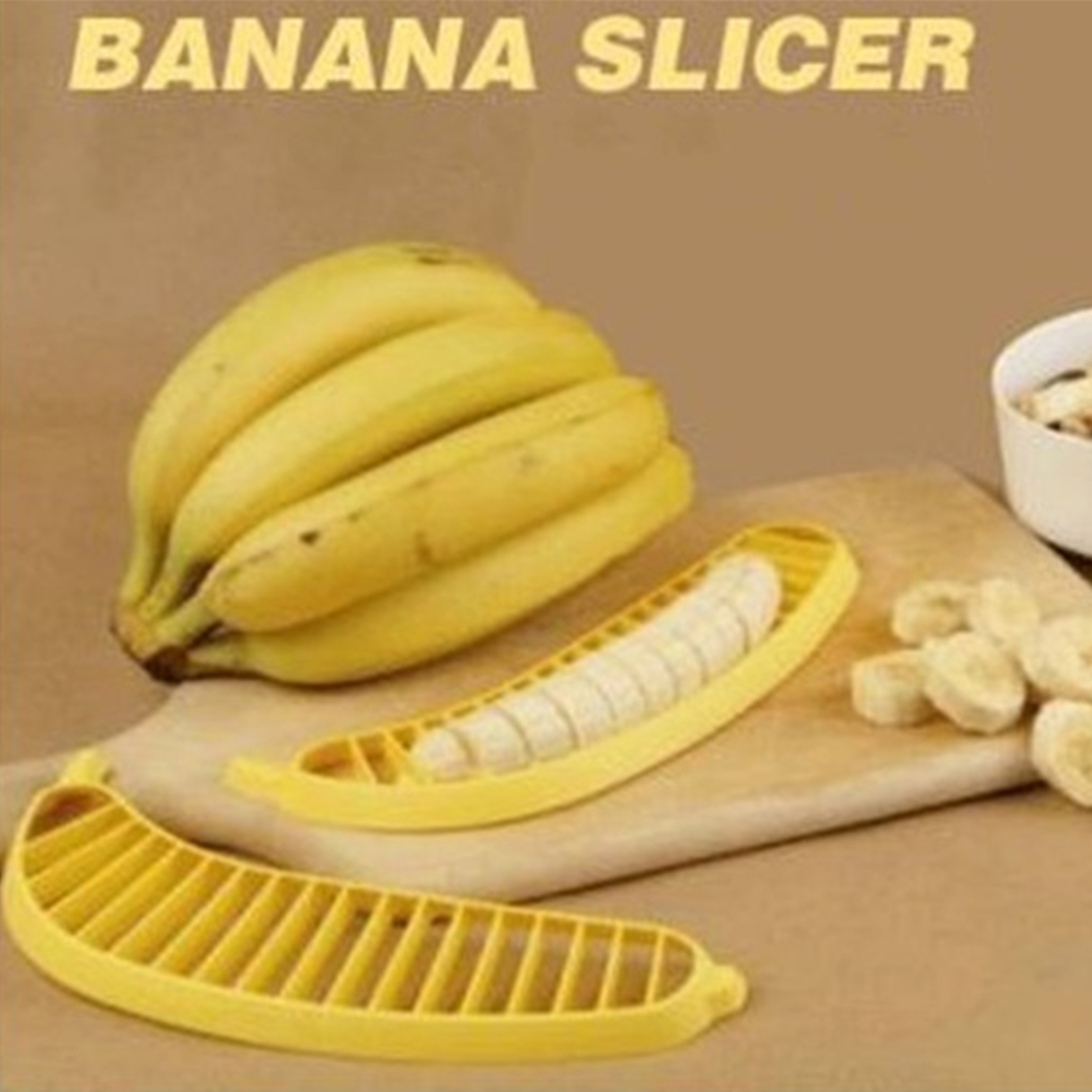 Bananenschneider, Multifunktionales Werkzeug Für Salate Und Obst, Bananenschneider Aus Kunststoff
