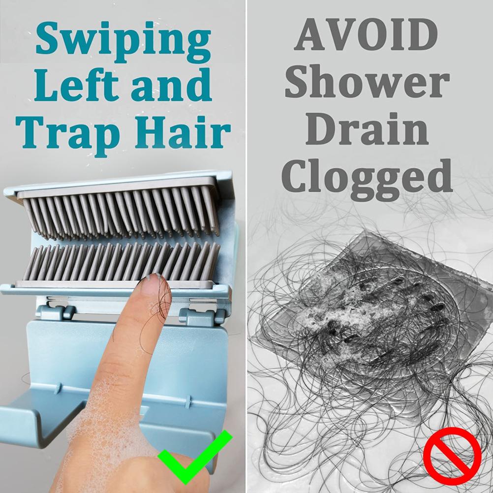 Multifunktionaler Haarfänger Für Die Dusche, Abnehmbarer Wandhaken Fürs Badezimmer, Haarsammler
