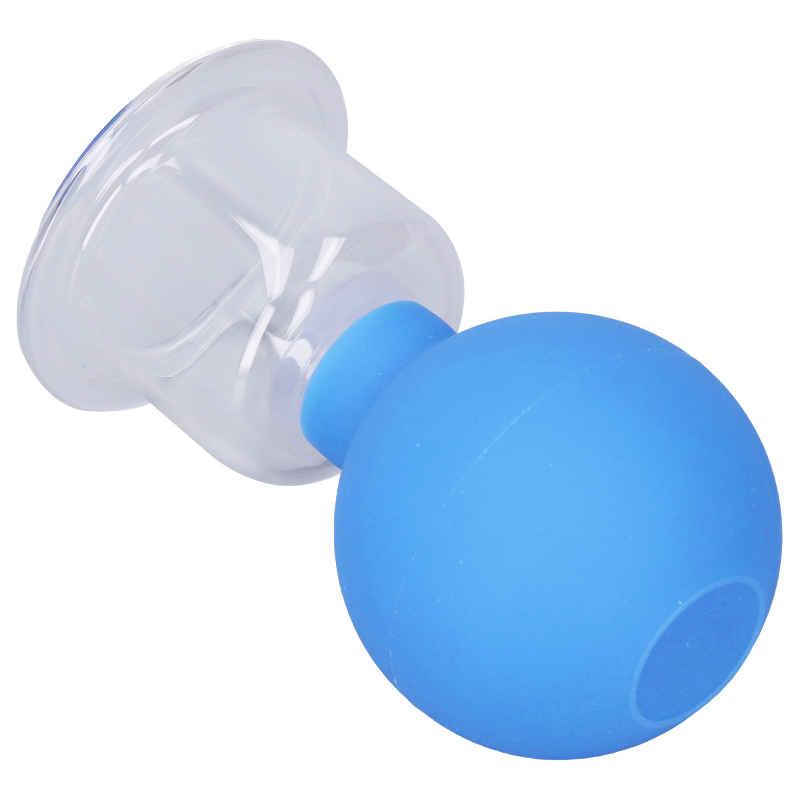 Silikon-gesichtsmassage-saugbecher, Leerer Anti-cellulite-saugbecher, Blauer Saugbecher Größe 4, Einwegartikel.