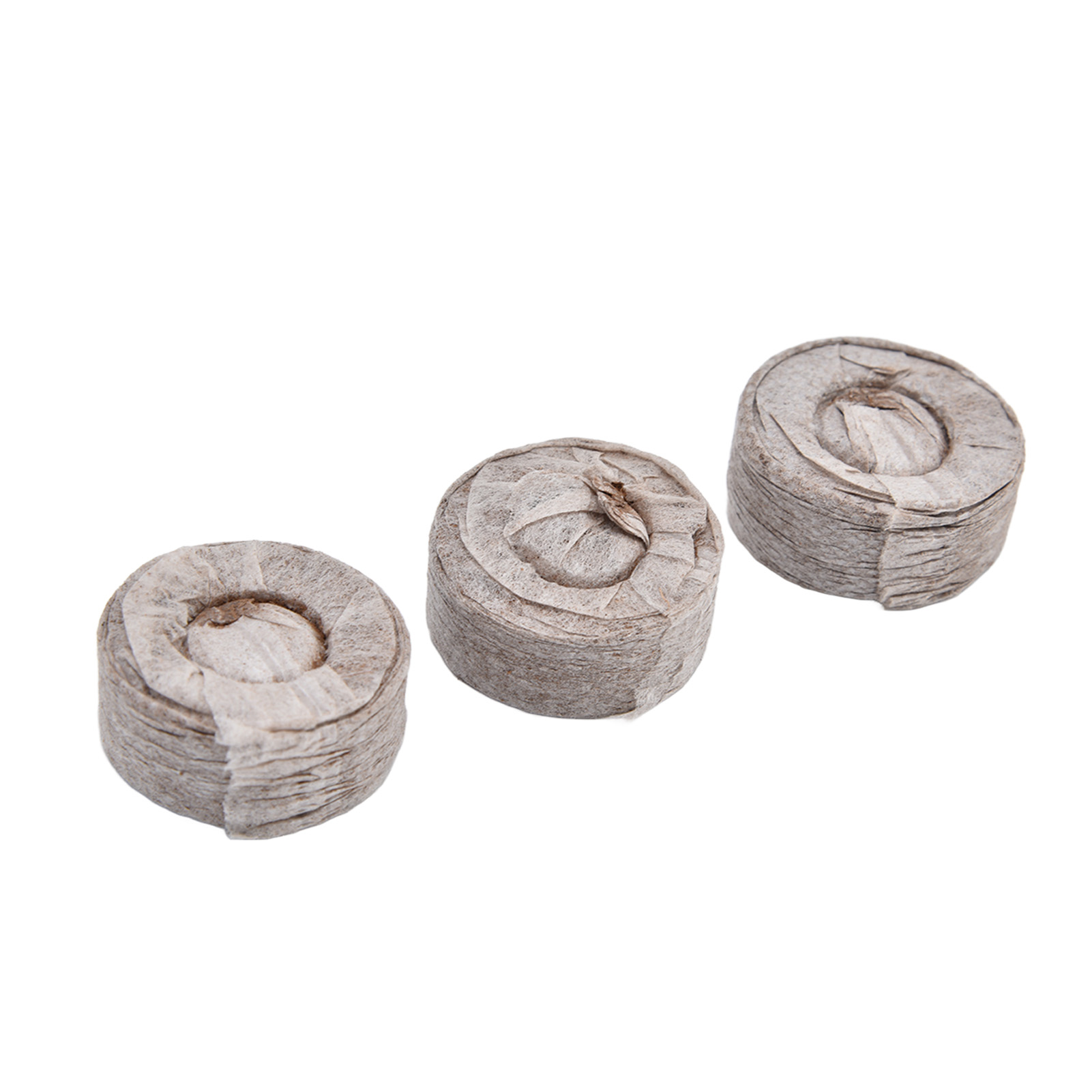 50 Gepresste Torfquelltöpfe Aus Vliesstoff Für Sämlinge, Nährstoffreiches Anzuchtmedium, Packung Mit 50 Stück, Durchmesser 35 X 10 Mm