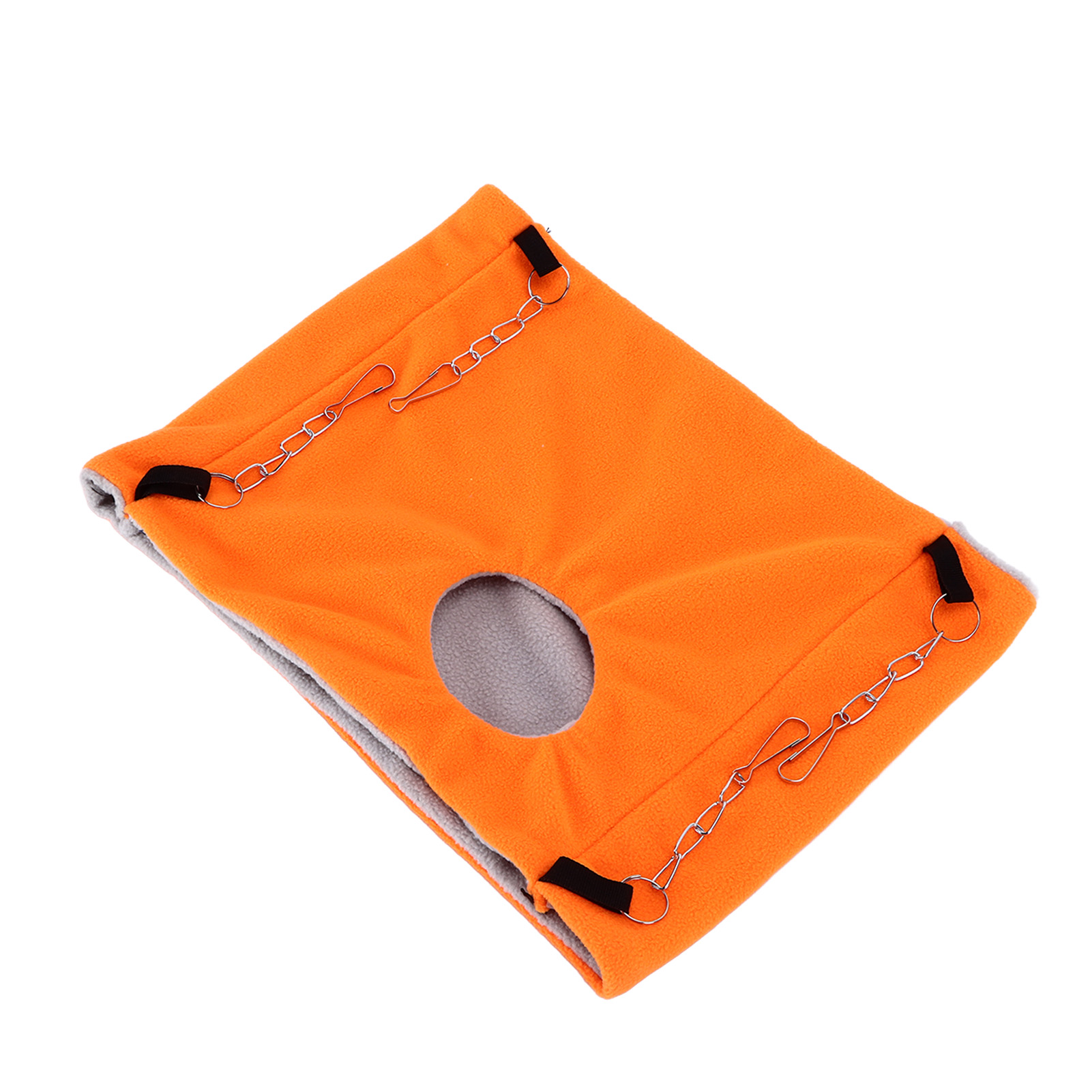 Isolierte Doppelschicht-hängematte Für Gleithörnchen, Papageien Und Eichhörnchen Hängeschlafsack Für Hamster Orange Hängematte