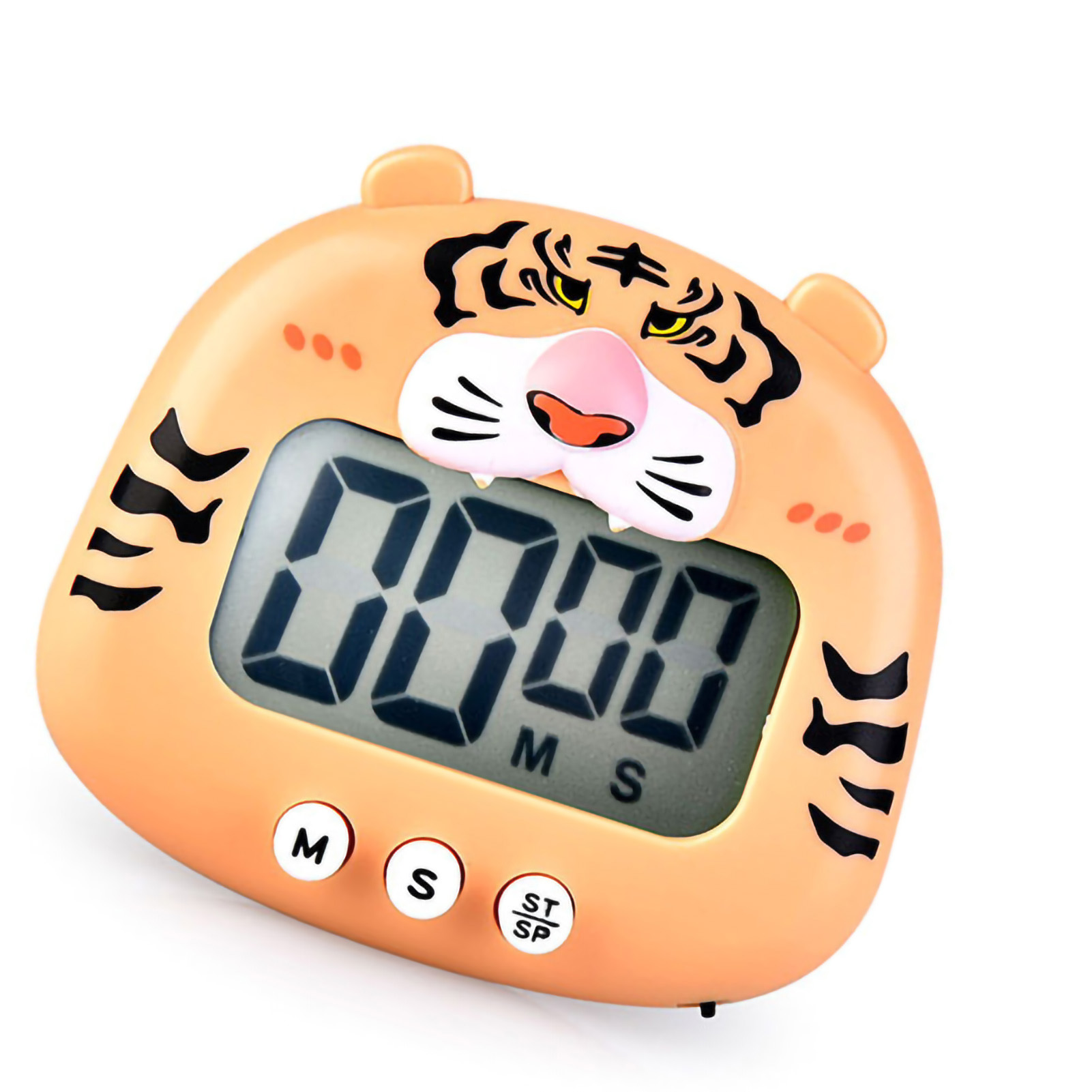 Elektronischer Timer Rb600 Frog, Schüler-zeitmanager, Tigerorange Küchentimer, 100-minuten-countdown + Batterie Enthalten