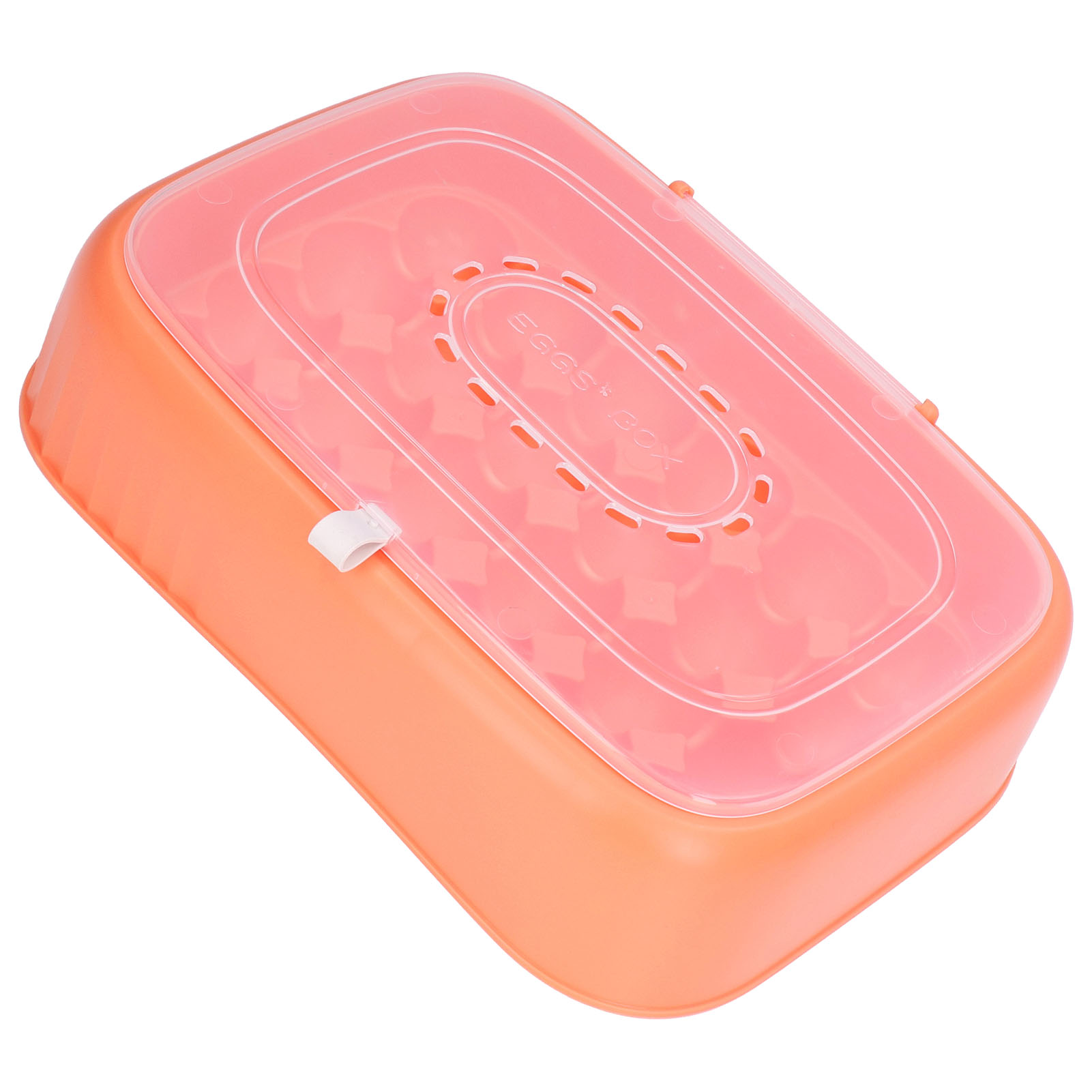 Aufbewahrungsbox Für 24 Eier, Eierbox Für Den Kühlschrank, Orange Aufbewahrungsbox Mit Klappdeckel