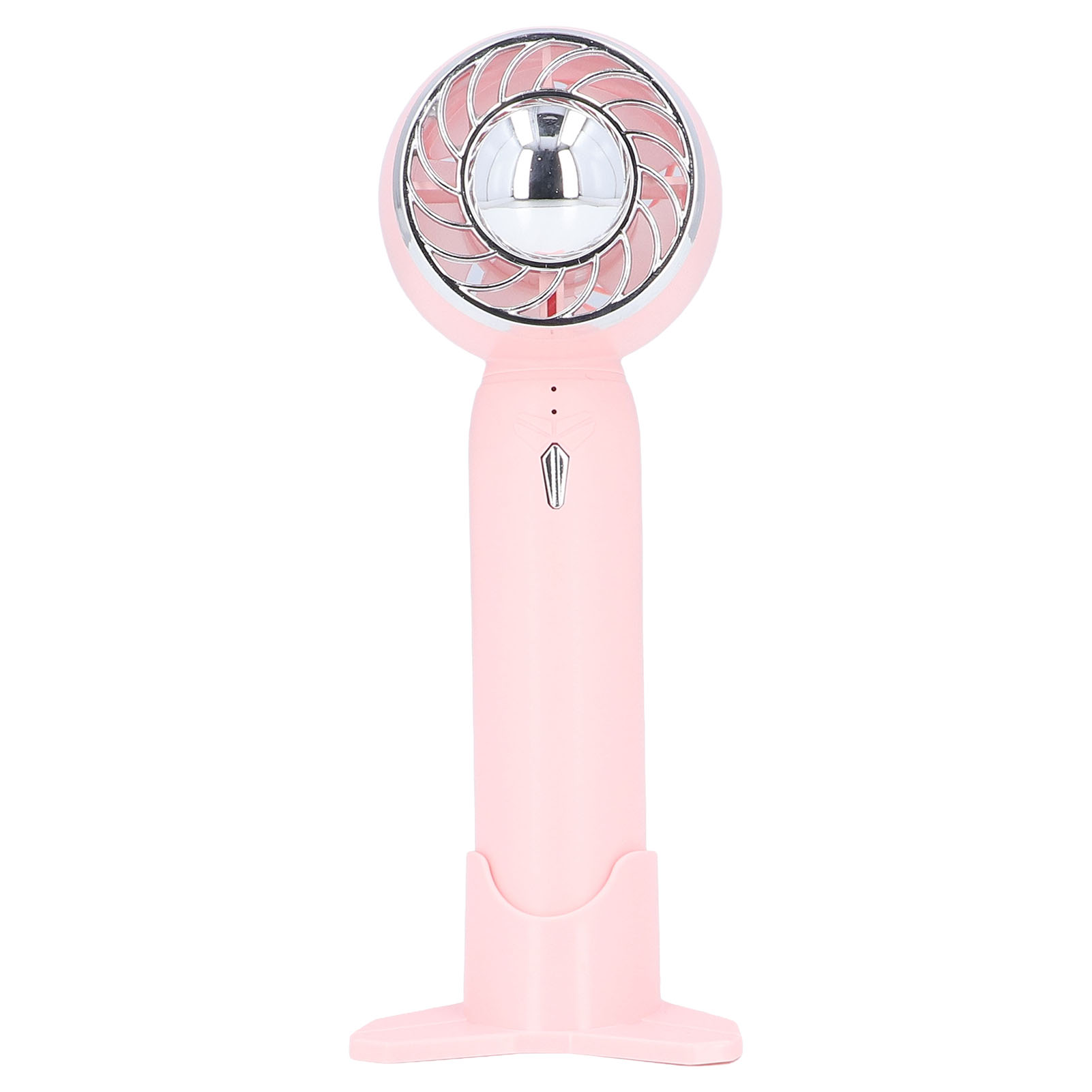 Mini-usb-turboventilator Mit 2000 Mah Akku, Tragbar Für Schreibtisch Und Hand, Akku Mit Hoher Kapazität, Rosa (modell A, Eingebauter Akku).