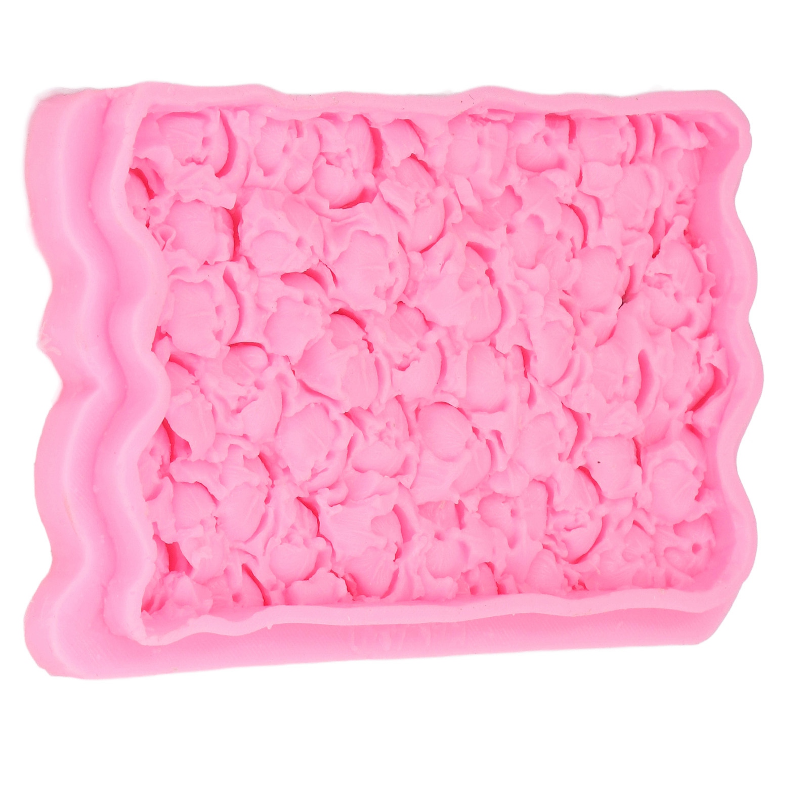 Flüssigsilikonform Für Realistische 3d-rosen, Diy-schokolade, Zuckerpaste-kuchendekoration, Dekorative Bordüre