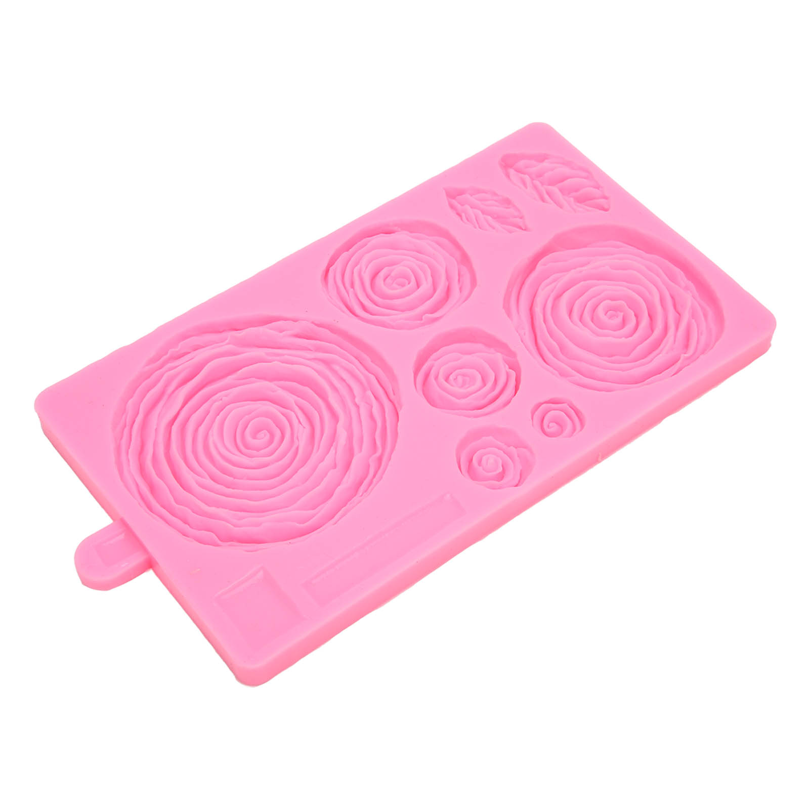 Silikonform Mit 8 Rosenblüten, Kuchenform Mit Blätterrand, Schokoladenfondantform