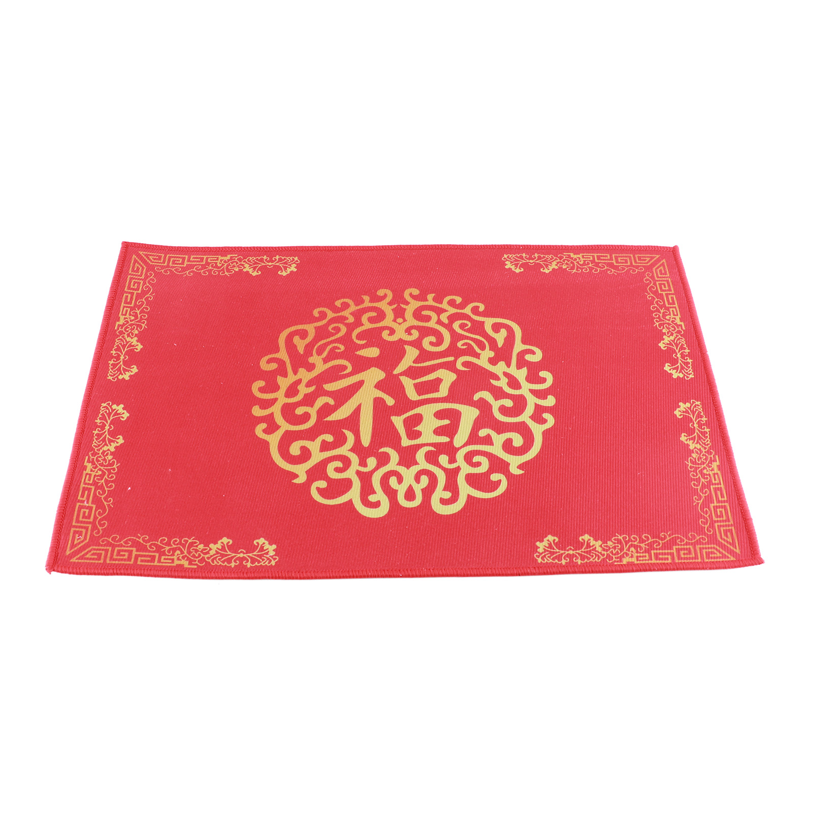 Rote Fußmatte Zum Chinesischen Neujahr, 40 X 60 Cm, Rutschfest, Wird Gerollt Ab Lager Geliefert.