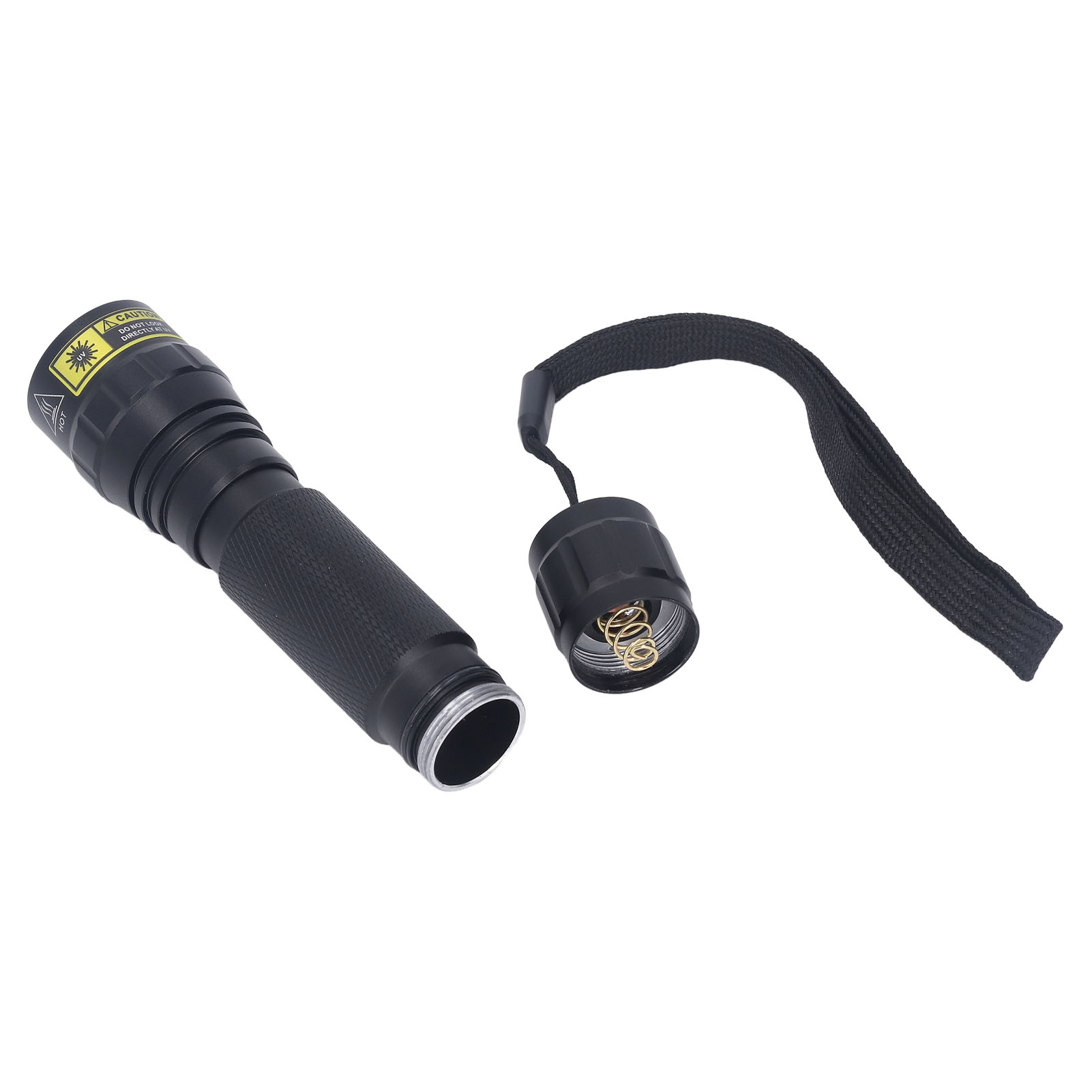 Tragbare 365nm 5w Uv-taschenlampe (schwarz) Zum Aufspüren Von Tierurin, Skorpionen Und Harzaushärtung (batterie Nicht Enthalten - Bestellnummer: 501 Woods).