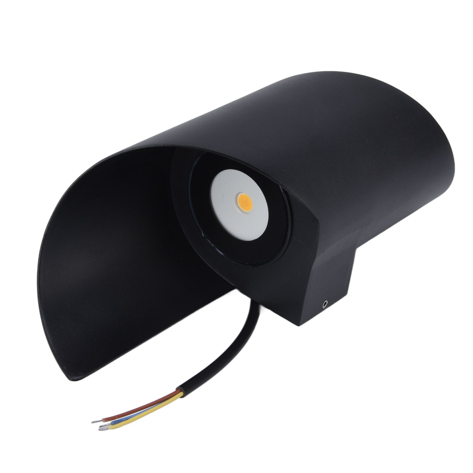 Spiral S Led-wandleuchte, Kreative, Wasserdichte Außenwandleuchte, Für Flur, Terrasse, Garten, Wohnzimmer, Schlafzimmer, Schwarzes Gehäuse, 12 W, Warmweißes Licht, Ac 85–265 V