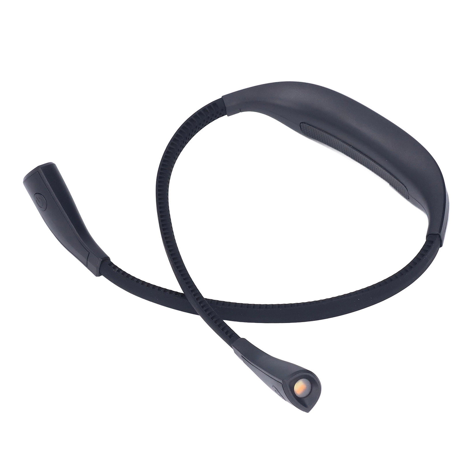 Augenschonende Led-leselampe, Usb-wiederaufladbare Nackenleuchte Für Schüler, Außenbeleuchtung Zum Joggen Bei Nacht, Schwarz (mit Eingebautem Akku)