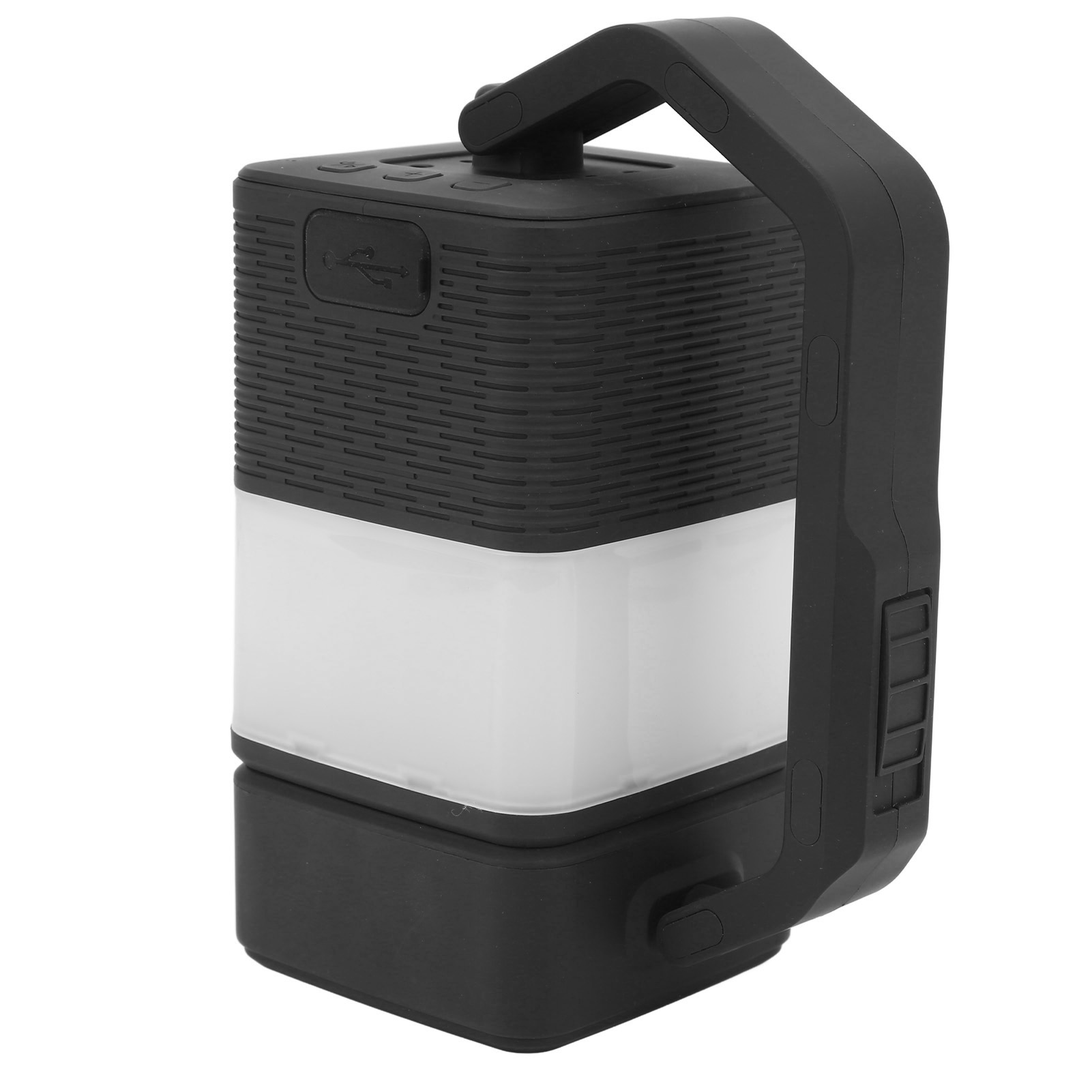 Bluetooth-lautsprecher Mit Eingebautem Lithium-akku, Wasserdichte Led-campinglampe, Usb-notzeltleuchte, Schwarz.