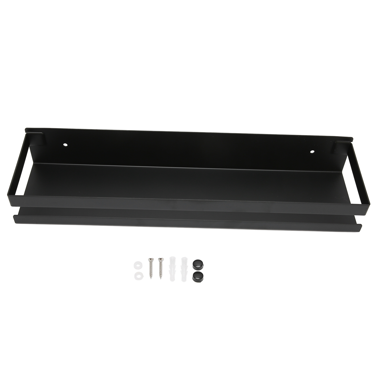 Schwarzes Edelstahl-set Für Skandinavische Badezimmer, Kein Bohren Erforderlich, 40 Cm