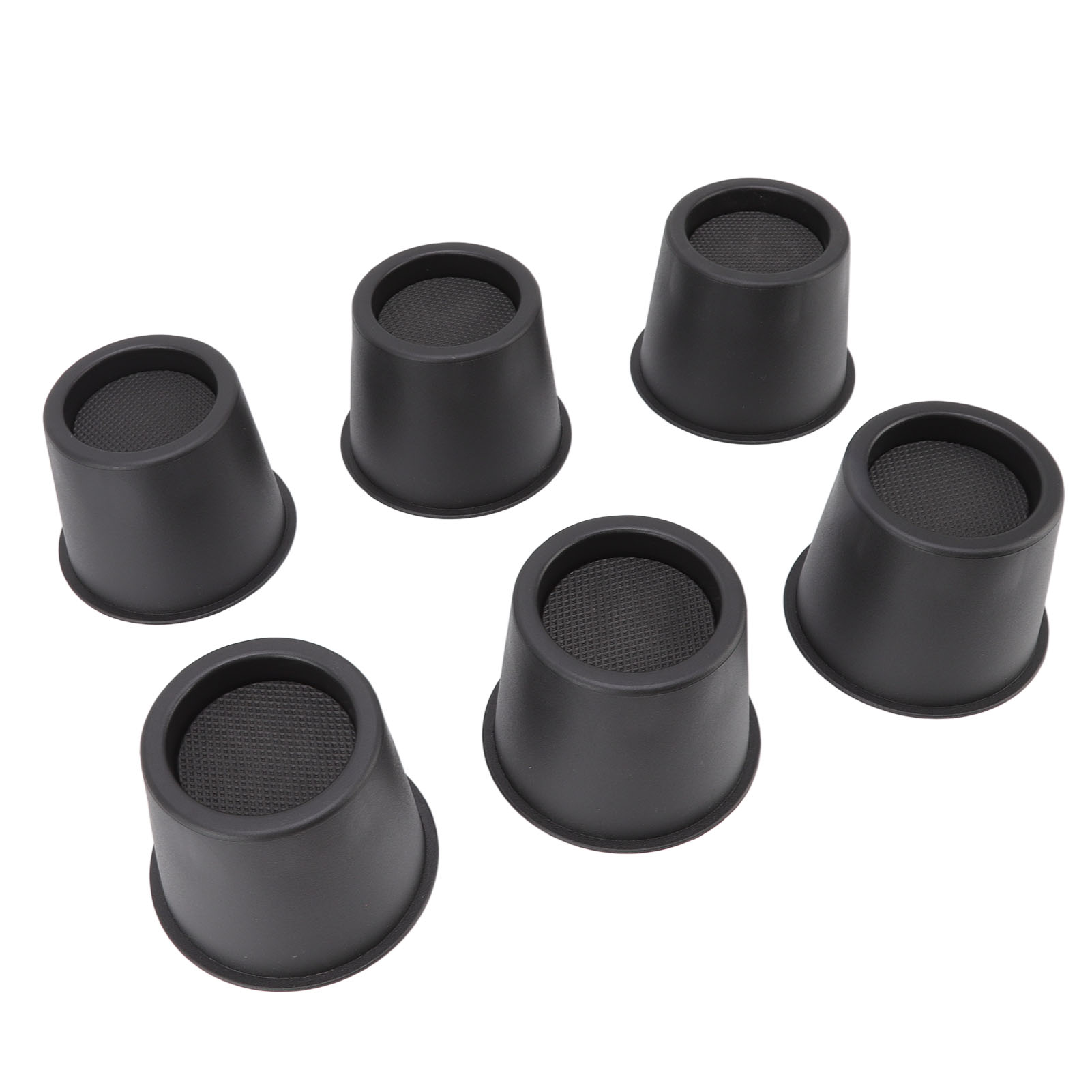 Set Mit 6 Runden, Schwarzen Möbelgleitern, 7,6 Cm, Als Erhöhungen Für Bettbeine, Tische, Sofas Und Möbel.