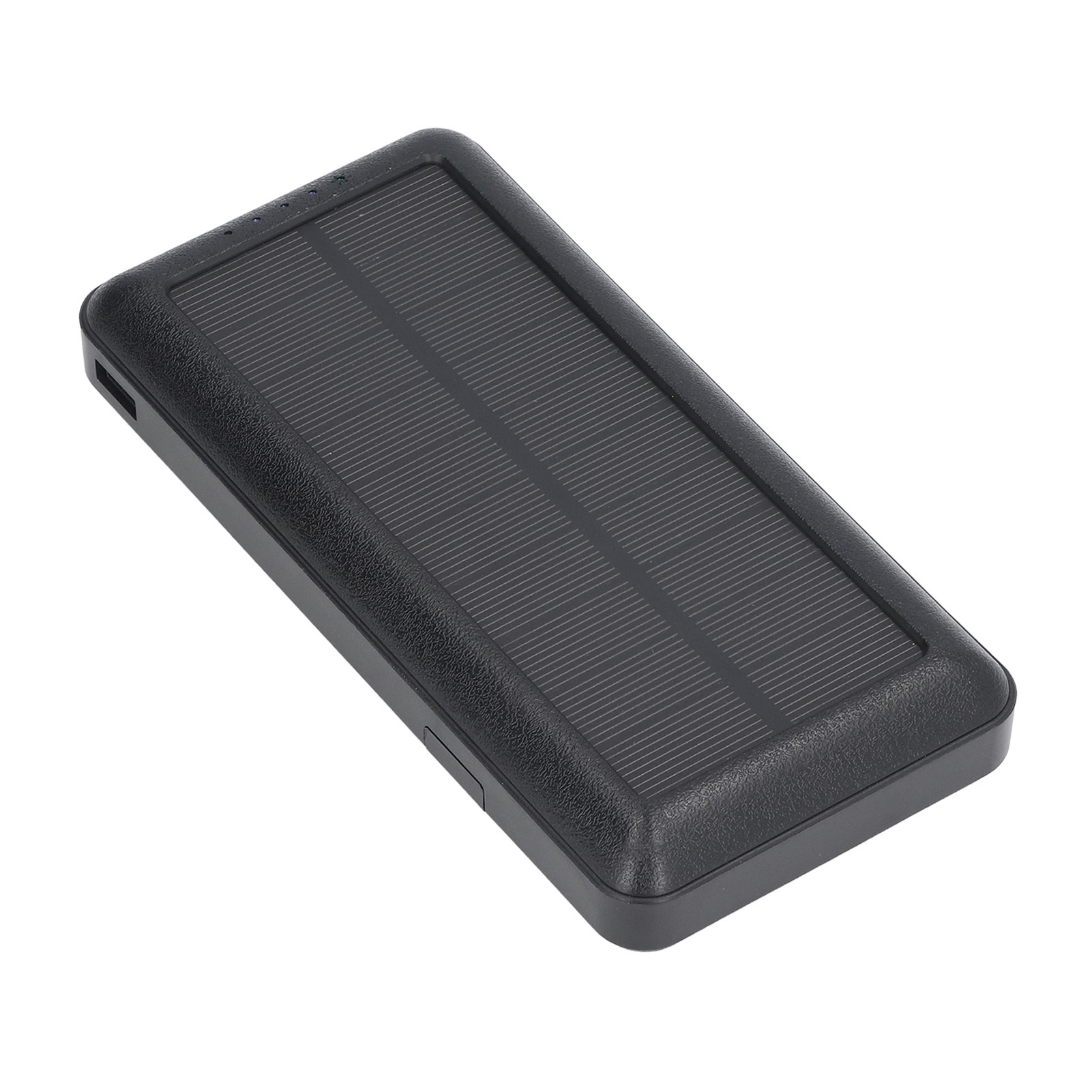 30000mah Led-solarladegerät Mit 4 Integrierten Kabeln, Powerbank Für Camping, Wandern, Angeln Und Outdoor-abenteuer (schwarz)