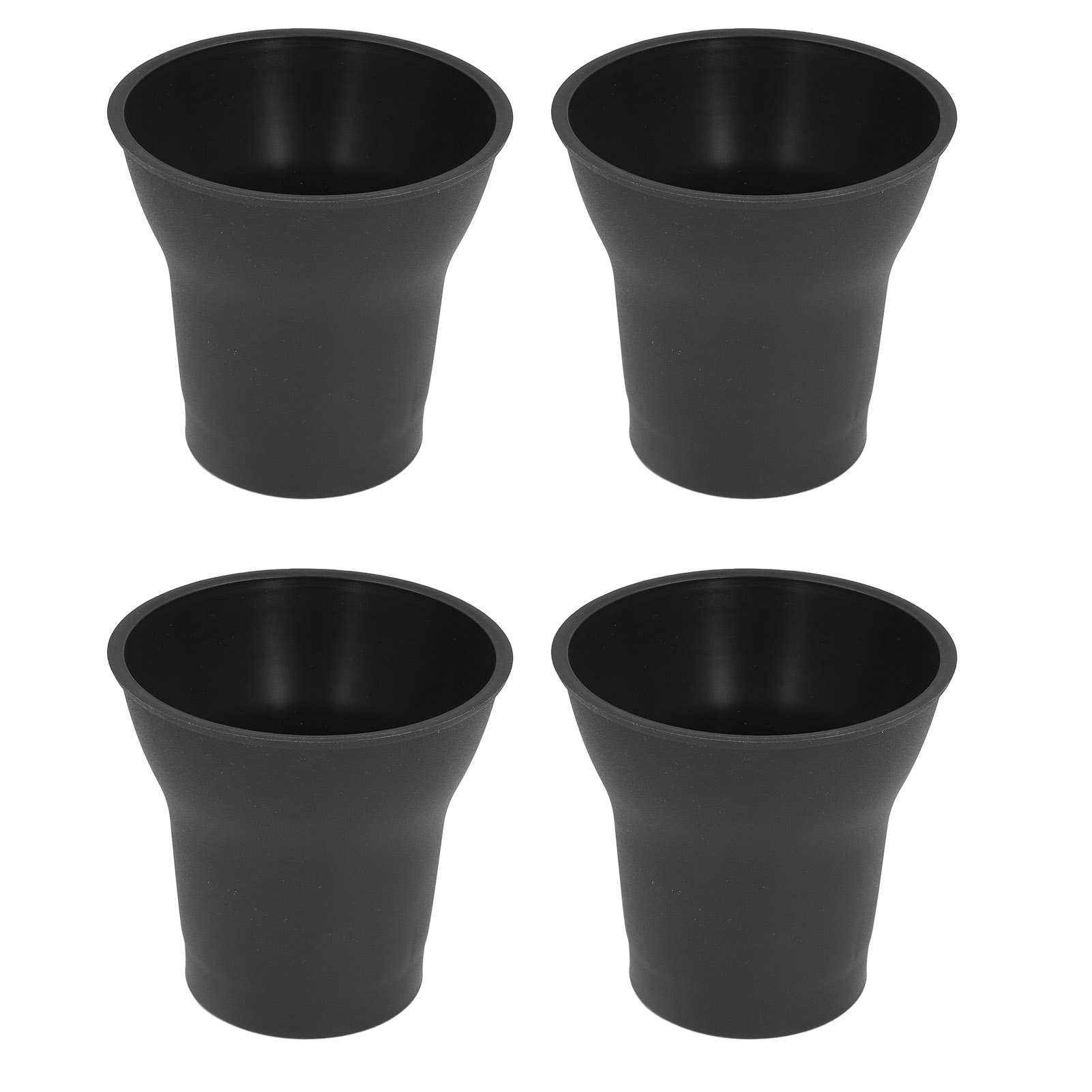 Set Mit 4 Schwarzen Kunststoff-möbelgleitern, 15 Cm (6 Zoll), Ausgestellte Gleiter Für Bettbeine, Tische, Schränke, Sofas