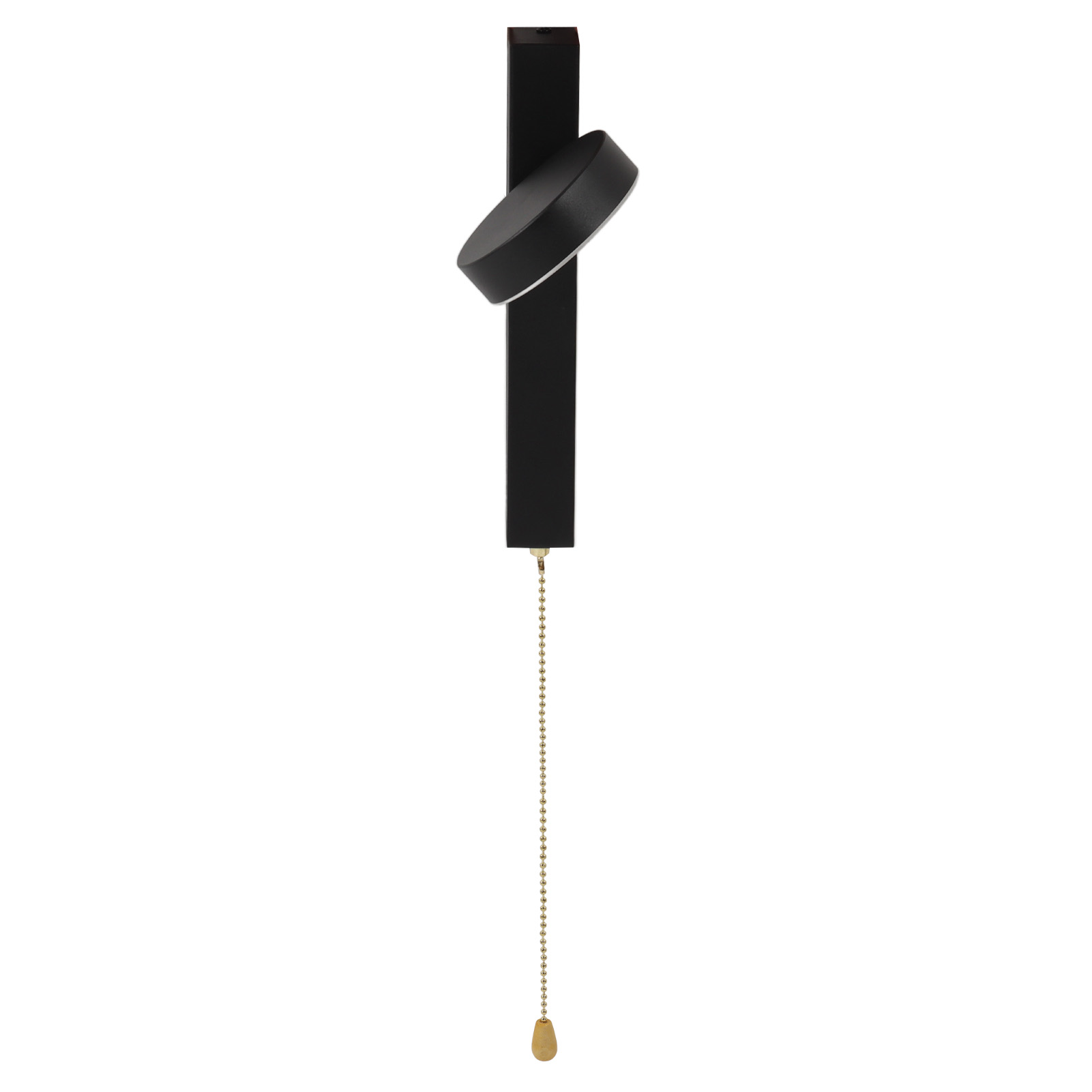 Moderne Nordische Led-wandleuchte, 3 Farbtemperaturen, Zugschalter, Leselampe Für Wohnzimmer, Flur, Schlafzimmer (85-265v, Schwarz, 9w/3 Stufen)