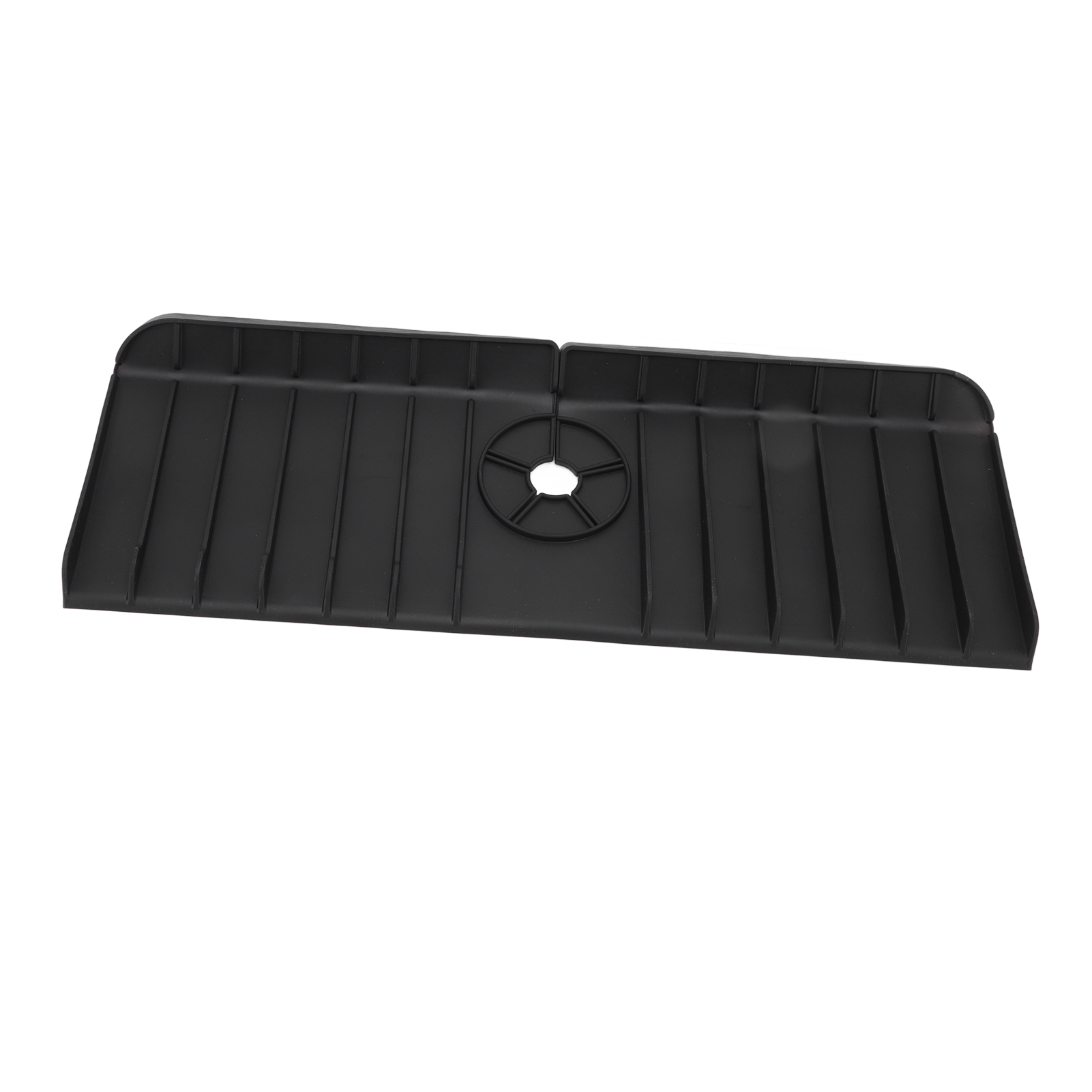 Schwarze Silikon-ablaufmatte Für Wasserhahn, Spritzschutz Der 2. Generation