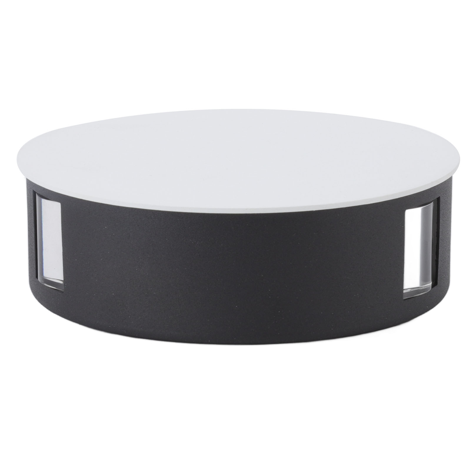 Runde Led-wandleuchte Aus Aluminium Mit 3 Lichtstrahlen, Für Schlafzimmer, Wohnzimmer, Flur, Ktv, Esszimmer (ac85-265v, Weiß, 9w, Warmweißes Licht, Dreistufige Beleuchtung)