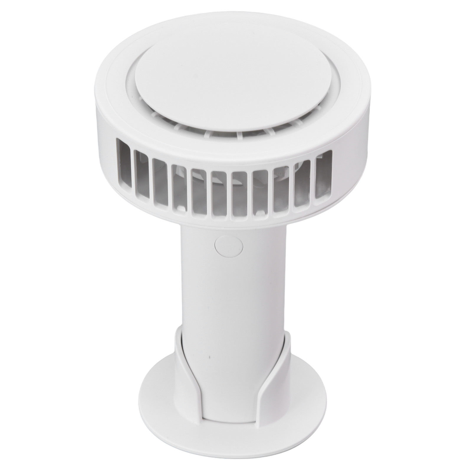 Mini-handventilator, 90° Verstellbarer Nackenventilator, Usb-aufladbar (mit Integriertem Akku), Weiß