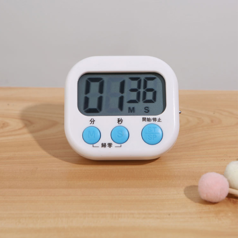 Elektronischer Timer Mit Großem Weißen Bildschirm, Multifunktions-stoppuhr Für Schüler, Kochen, Backen, Einstellbar, Kleines Modell (1 Stück)
