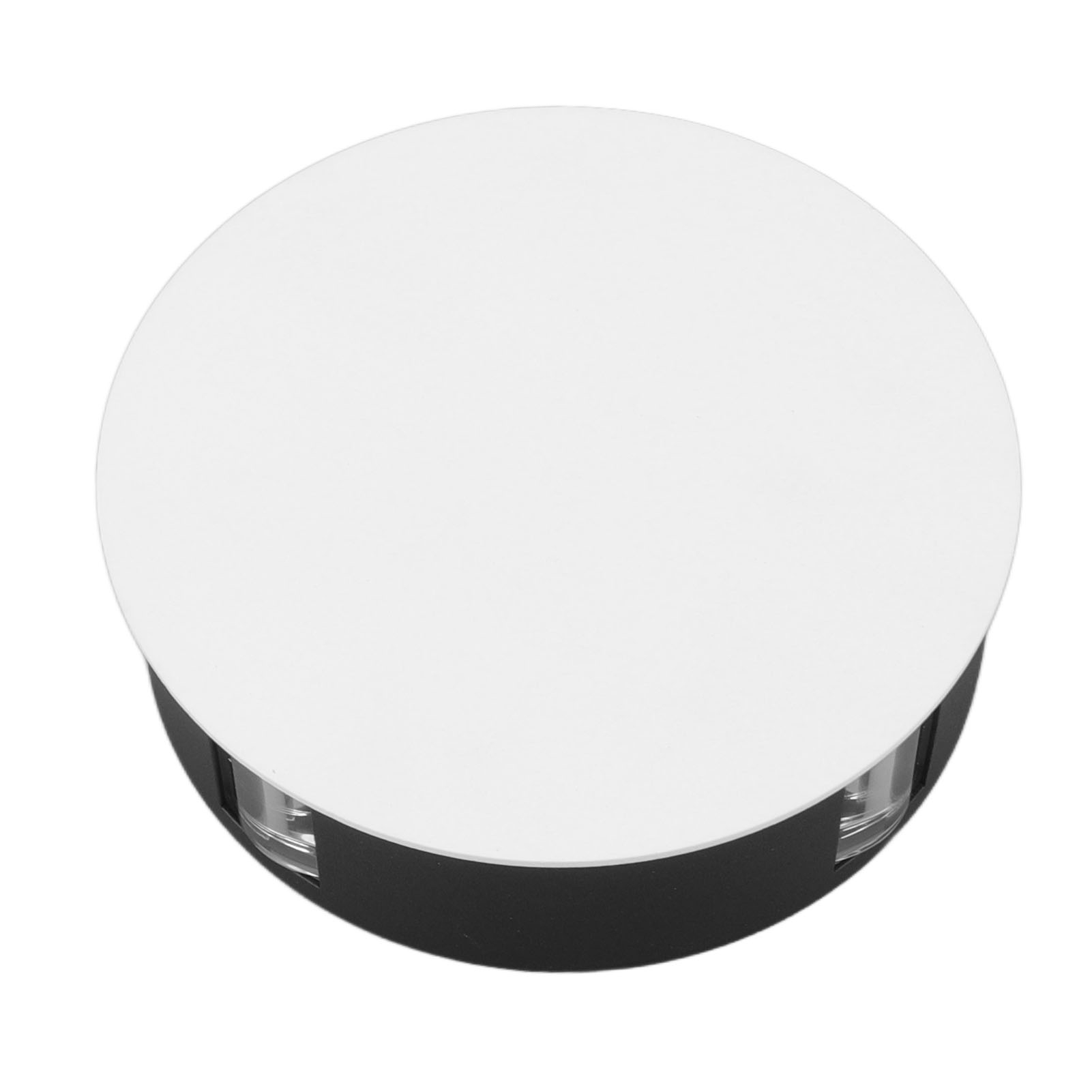 Aluminium-led-wandleuchte, 4 Leds, 12 W, 360° Abstrahlwinkel, Für Wohnzimmer, Schlafzimmer, Flur, Ktv, Restaurant (ac85-265v, 12 W, Rund, Weiß)
