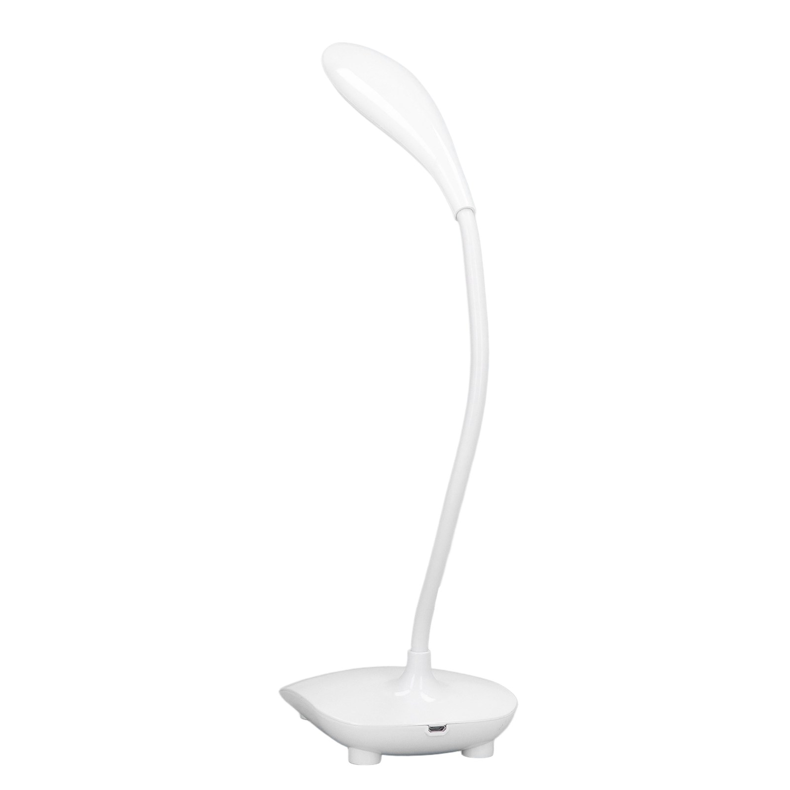 Usb-led-touch-schreibtischlampe, Faltbar, 3 Einstellbare Helligkeitsstufen, Für Kinder Und Studenten, Studentenwohnheim (batterie Nicht Enthalten, Weißer Sockel, 3 Einstellbare Helligkeitsstufen).