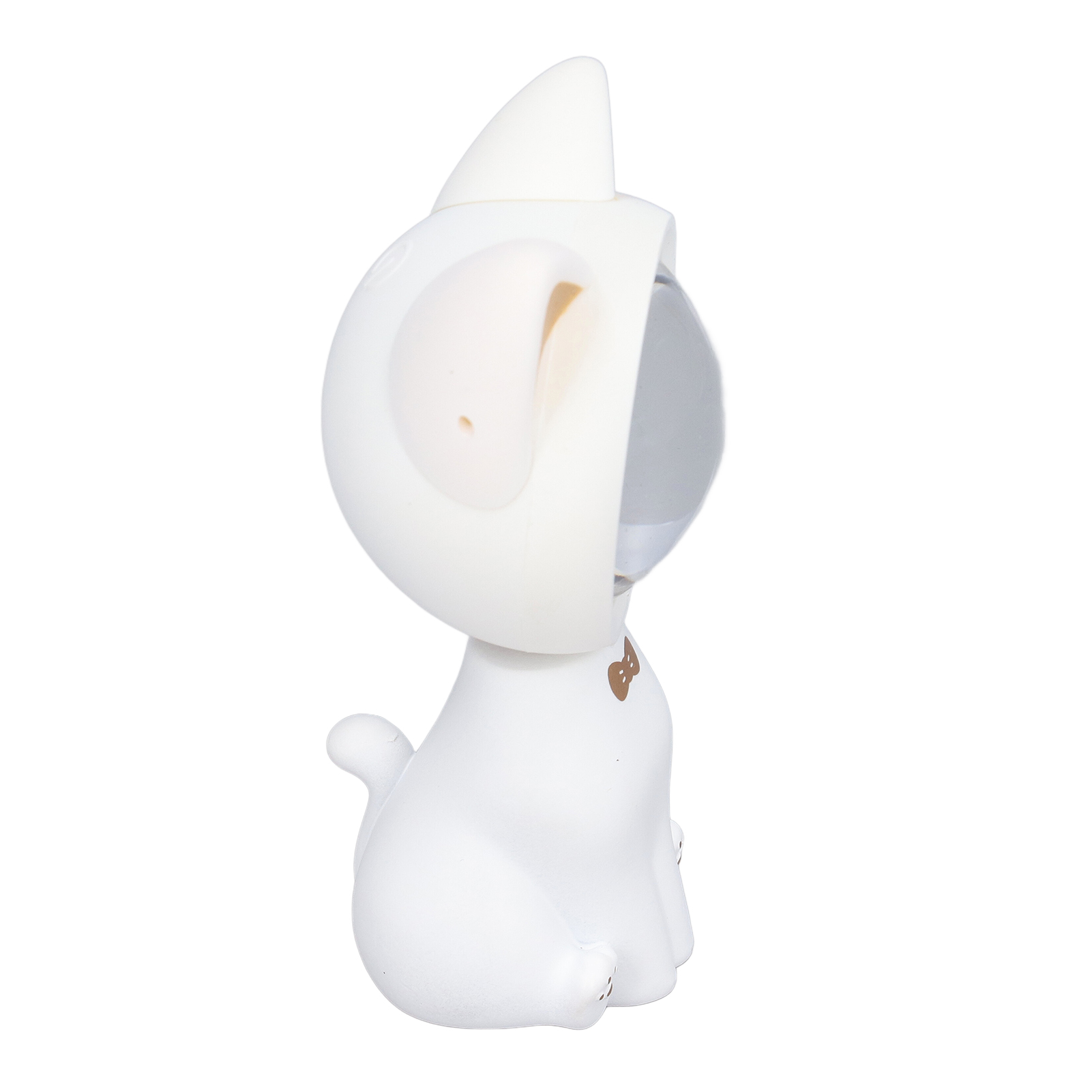 Niedliche Weiße Katzen-sonnenuntergangslampe, 360° Drehbares Stimmungs-nachtlicht, Mini-usb-wiederaufladbare Schreibtischlampe (mit Eingebautem Akku, Design: Weiße Katze Bei Sonnenuntergang)
