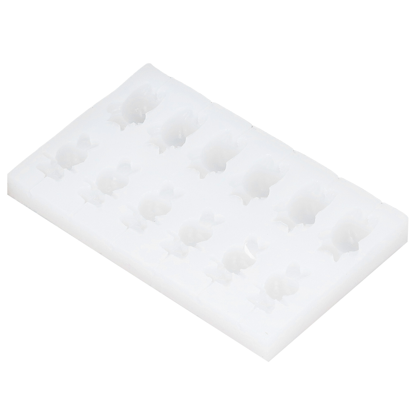Set Silikonformen Mit Teddybären Und Tieren Für Lutscher, Weihnachtsbäume, Bonbons Und Schokoladendekorationen 50-1295 Kätzchen Weißes Kaninchen