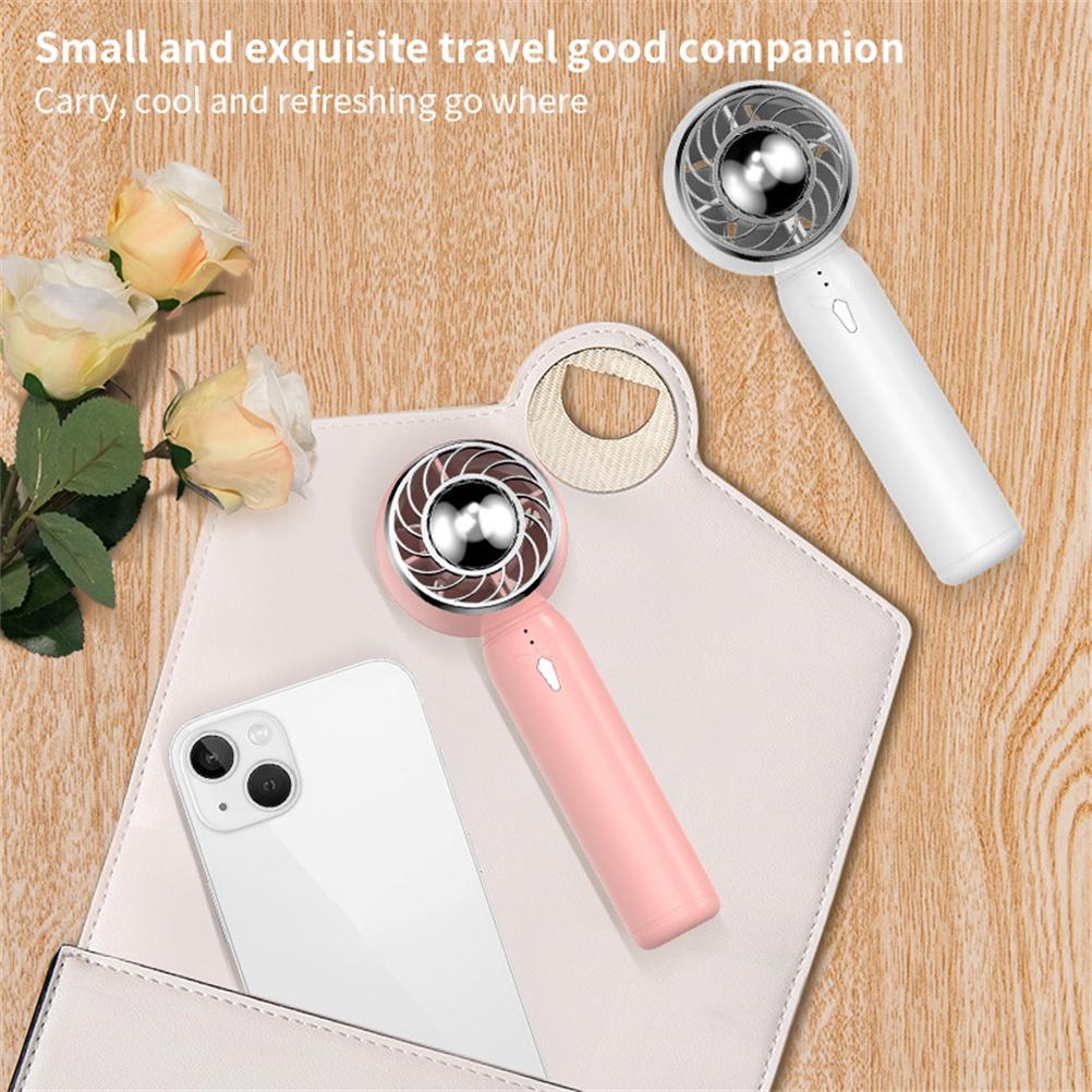 Tragbarer Usb-ventilator, 2000 Mah, Hochgeschwindigkeits-turbo-axialventilator, Mini-tischventilator, Wiederaufladbar, Weiß, Leistungsstark Und Kompakt