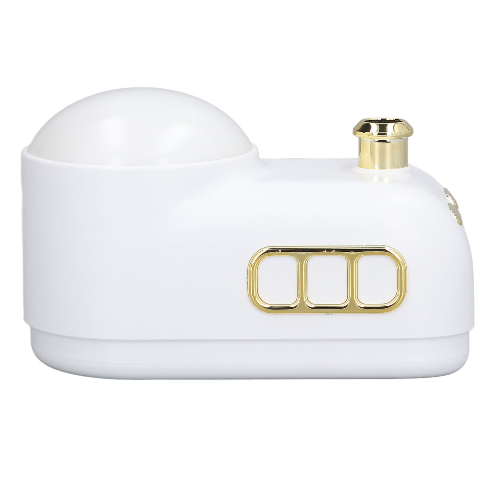 Usb-dampfzug-verdampfer Mit Stimmungsvollem Nachtlicht, Weißem Retro-tischbefeuchter, Eingebautem Akku Und Lichtdekoration.