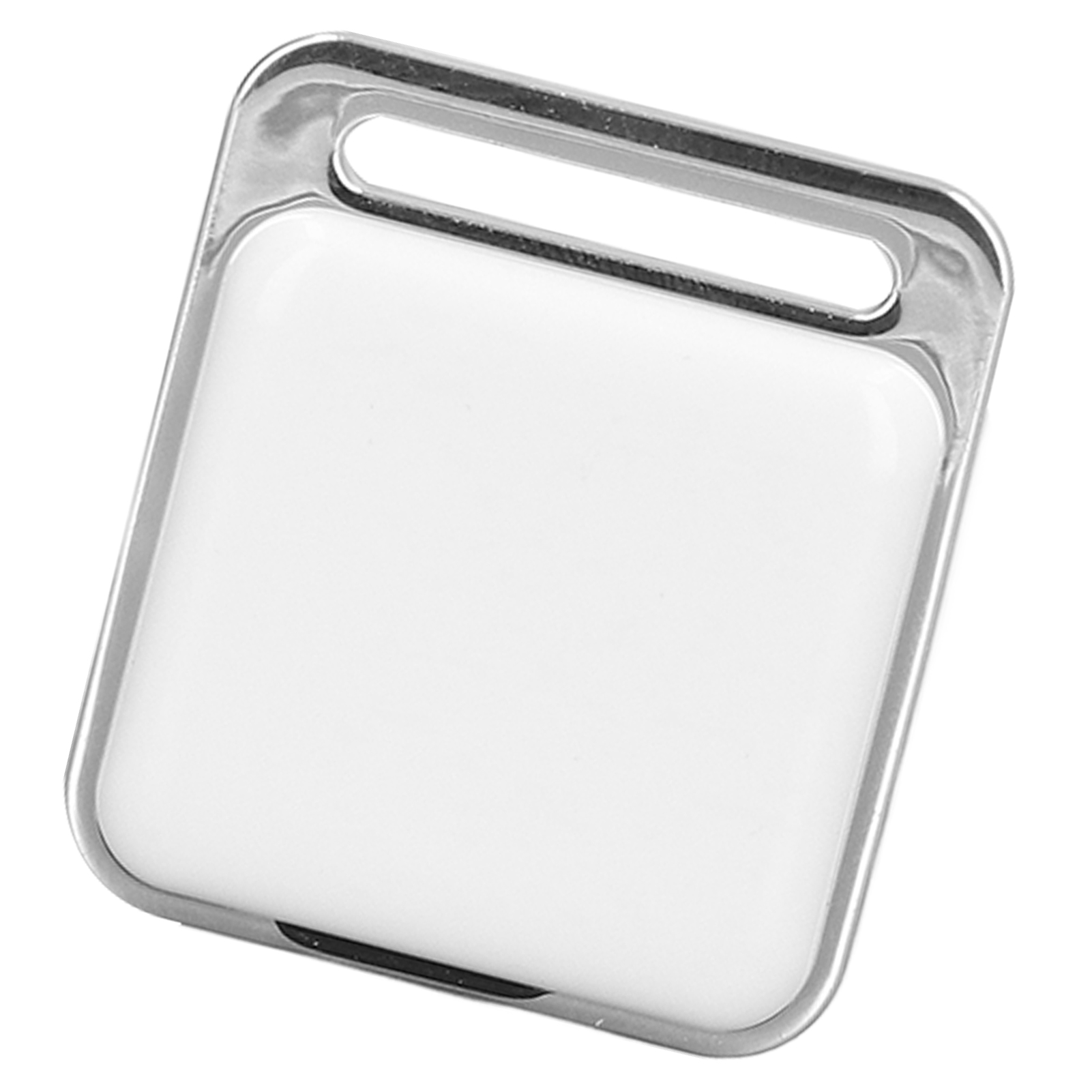 Square Smart Gps-tracker, Bluetooth-schlüsselanhänger Mit Diebstahlsicherung, Zwei-wege-objektfinder Mit Integriertem Akku, Weiß