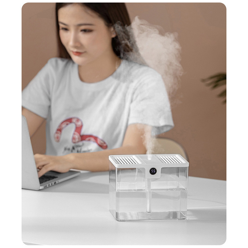 Neuer Tragbarer Usb-luftbefeuchter Mit Großem Fassungsvermögen (1,5 L) Für Zuhause, Büro Und Innenräume – Kreativer Weißer T15-nebelgenerator, Ideales Geschenk