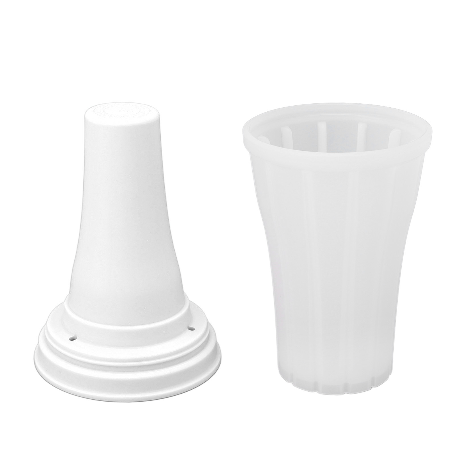 Quetschbecher Für Smoothies Und Eiswürfel, 150 Ml, Kokosnussweiß, Mit Deckel, Ideal Für Gekühlte Säfte Und Sommerliche Kaltgetränke.