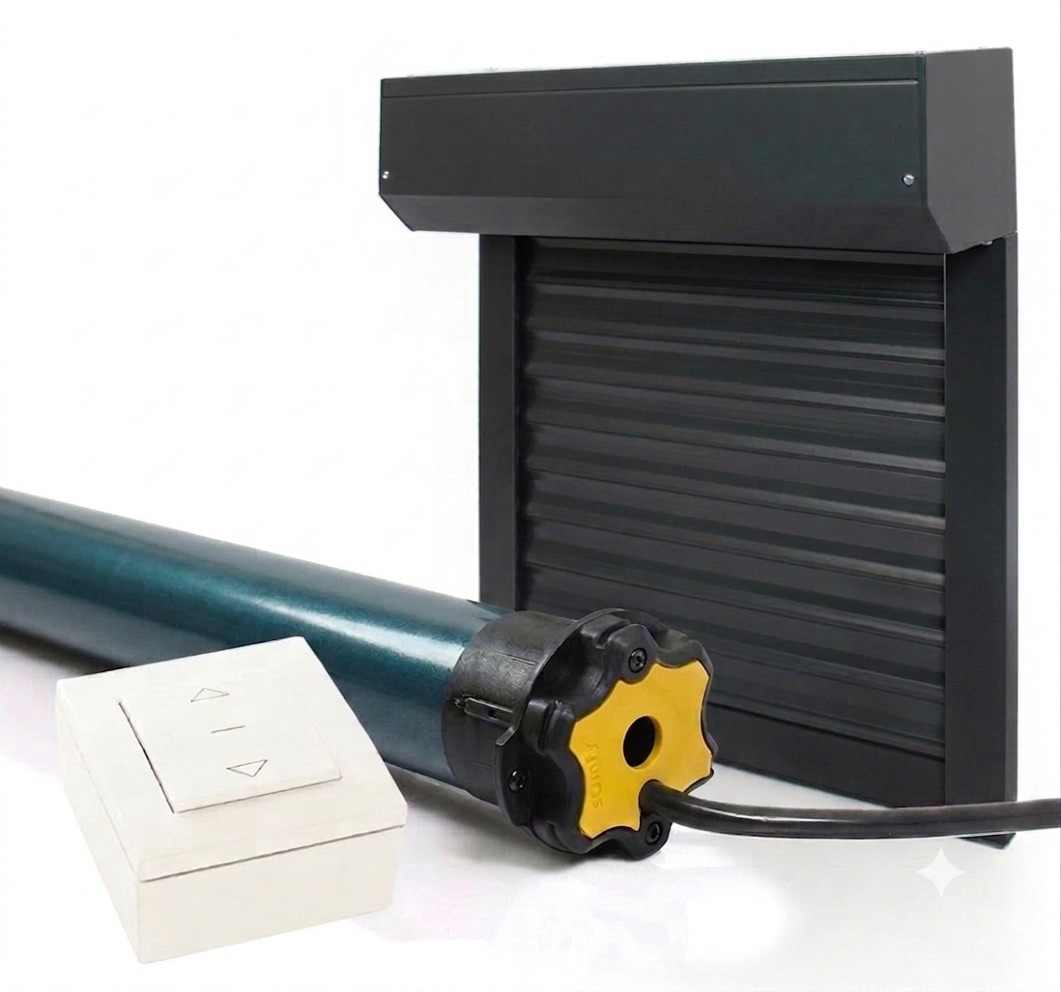 Rollladen Kürzbar Alu Somfy Kabelgebunden 150x220 Anthrazitgrau 7016