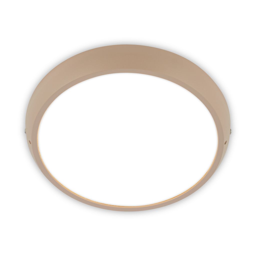 Briloner Led Deckenlampe Ip44 Ø27,5x4 Cm 18w 1900lm 4000k Neutralweiß Spritzwasserschutz Beige - Deckenleuchte Badezimmer Wohnzimmerlampe Küchenlampe