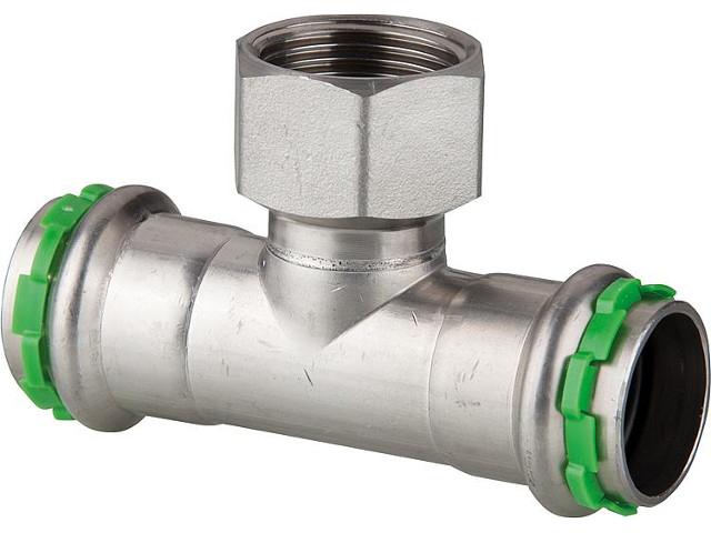 Vsh Sudopress Edelstahl T-stück Innengewinde Fff 42xrp1"x42 Typ Sp6130gv, 6551193