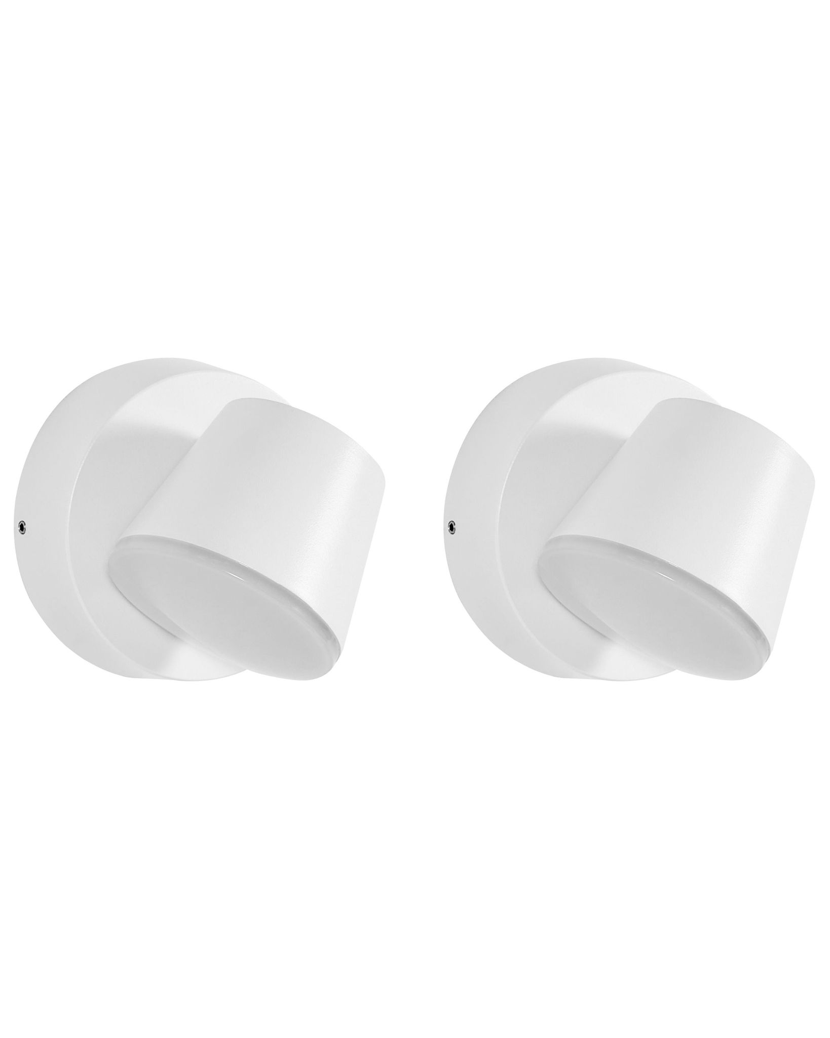 Led Außenwandleuchte 2er Set Salas Weiß