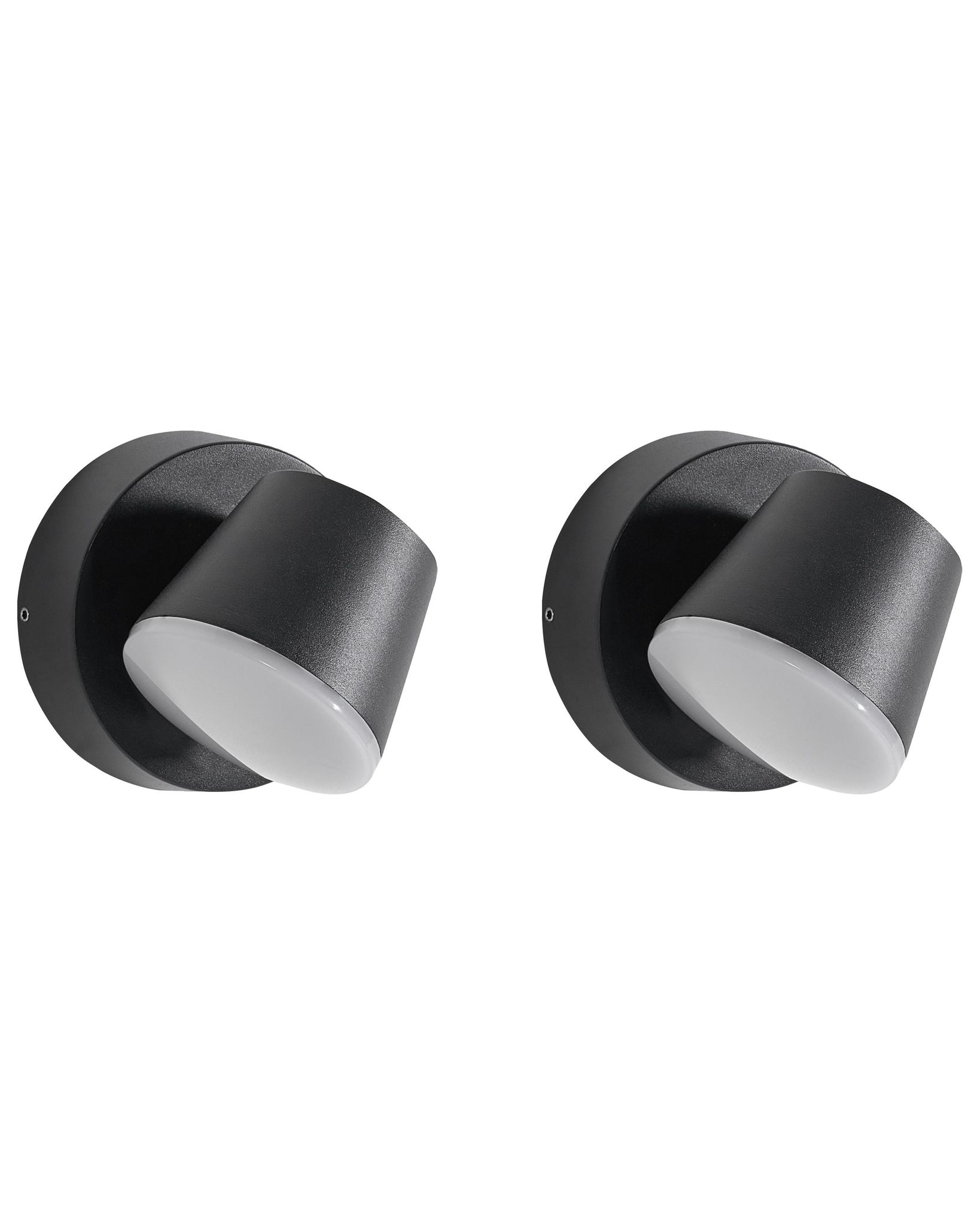 Led Außenwandleuchte 2er Set Salas Schwarz